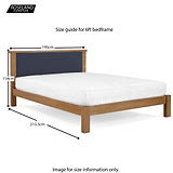 Broadway 6 foot Bed Frame - Size Guide