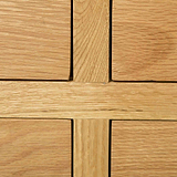 Drawer supports on a London Oak Large Smart TV Stand.