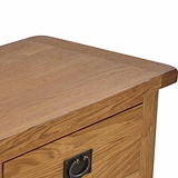 Zelah Oak Small Sideboard with Baskets - Top view