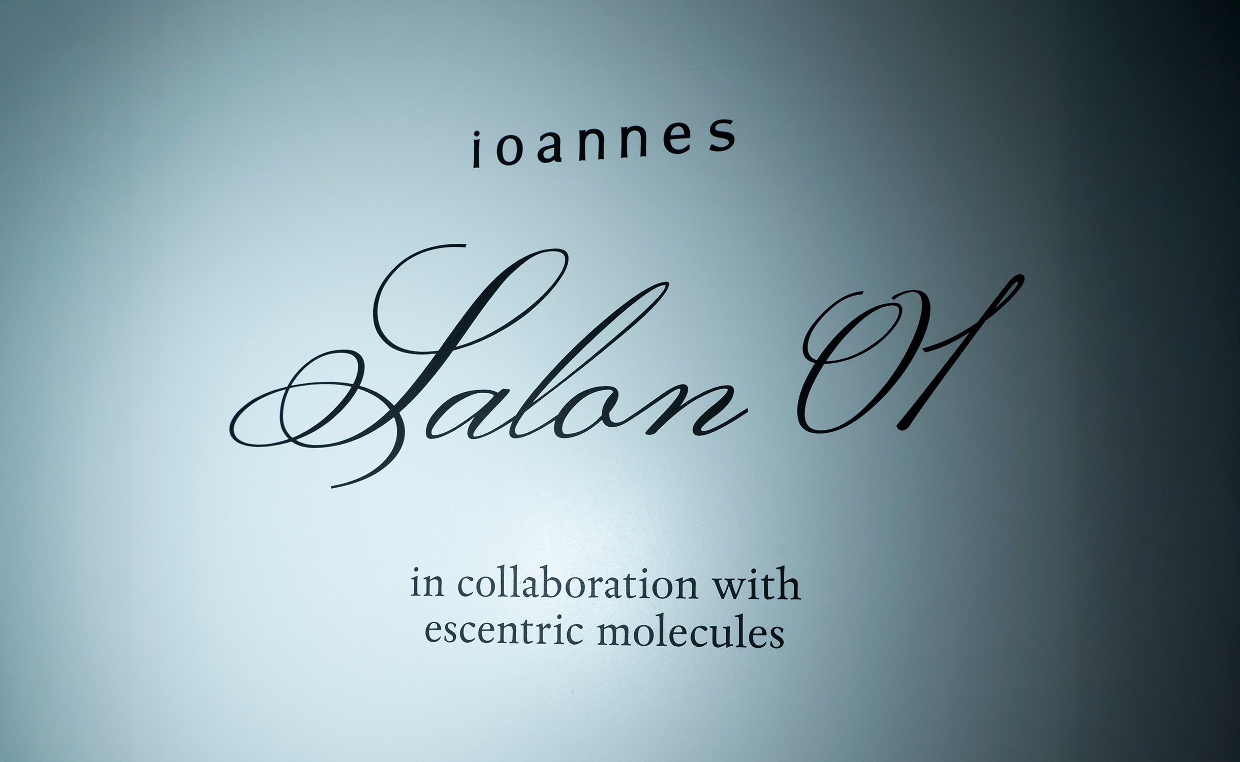ioannes Salon 01 in collaboration with Escentric Molecules.