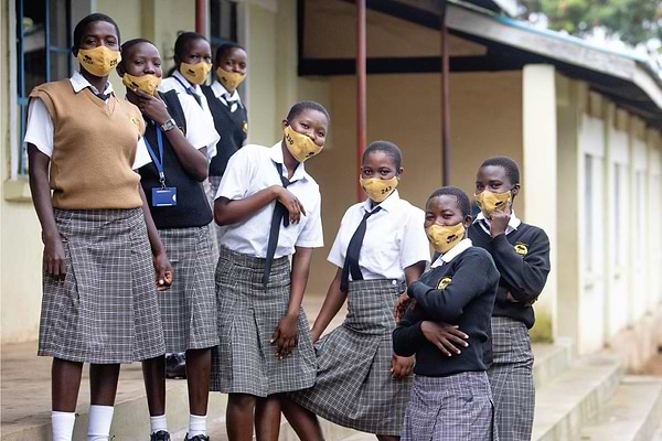 Girls in Kenya wearing uniform