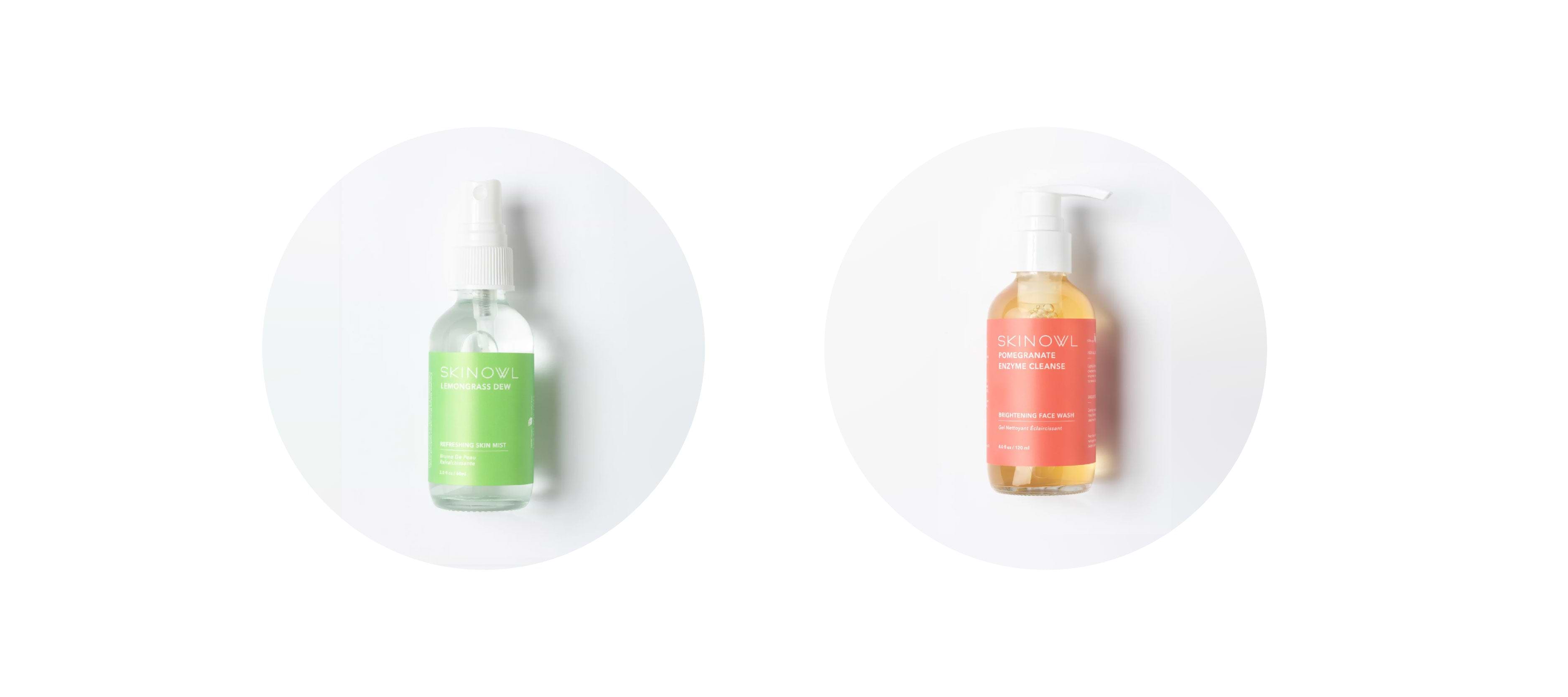 SkinOwl Recommendations: Pomegranate Enzyme Cleanse + Lemongrass Dew