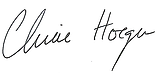 Stylized handwritten signature reading “Claire Hooper”.