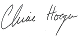 Stylized handwritten signature reading “Claire Hooper”.