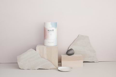 Saalt Soft cup grey and packaging