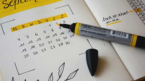 Highlighter on calendar