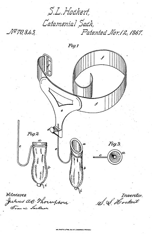 Catamenial sack patent