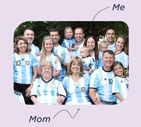 Like mom, like me—our bond runs deeper than matching jerseys.
