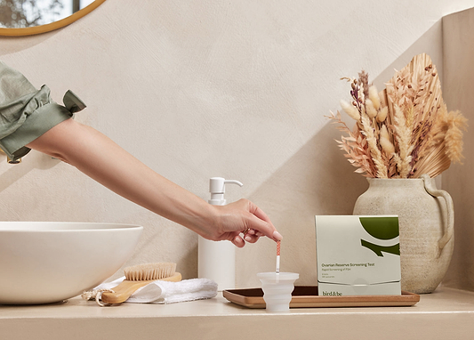 At-home fertility testing made simple with a clean, convenient setup for everyday wellness care.