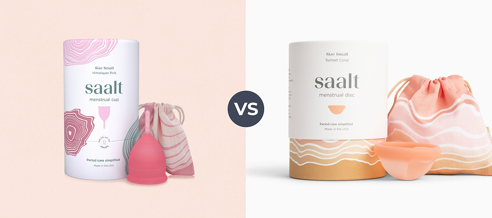 what is the difference between a menstrual cup and disc
