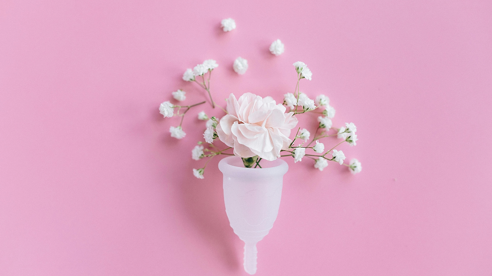 Period Cup With Flowers