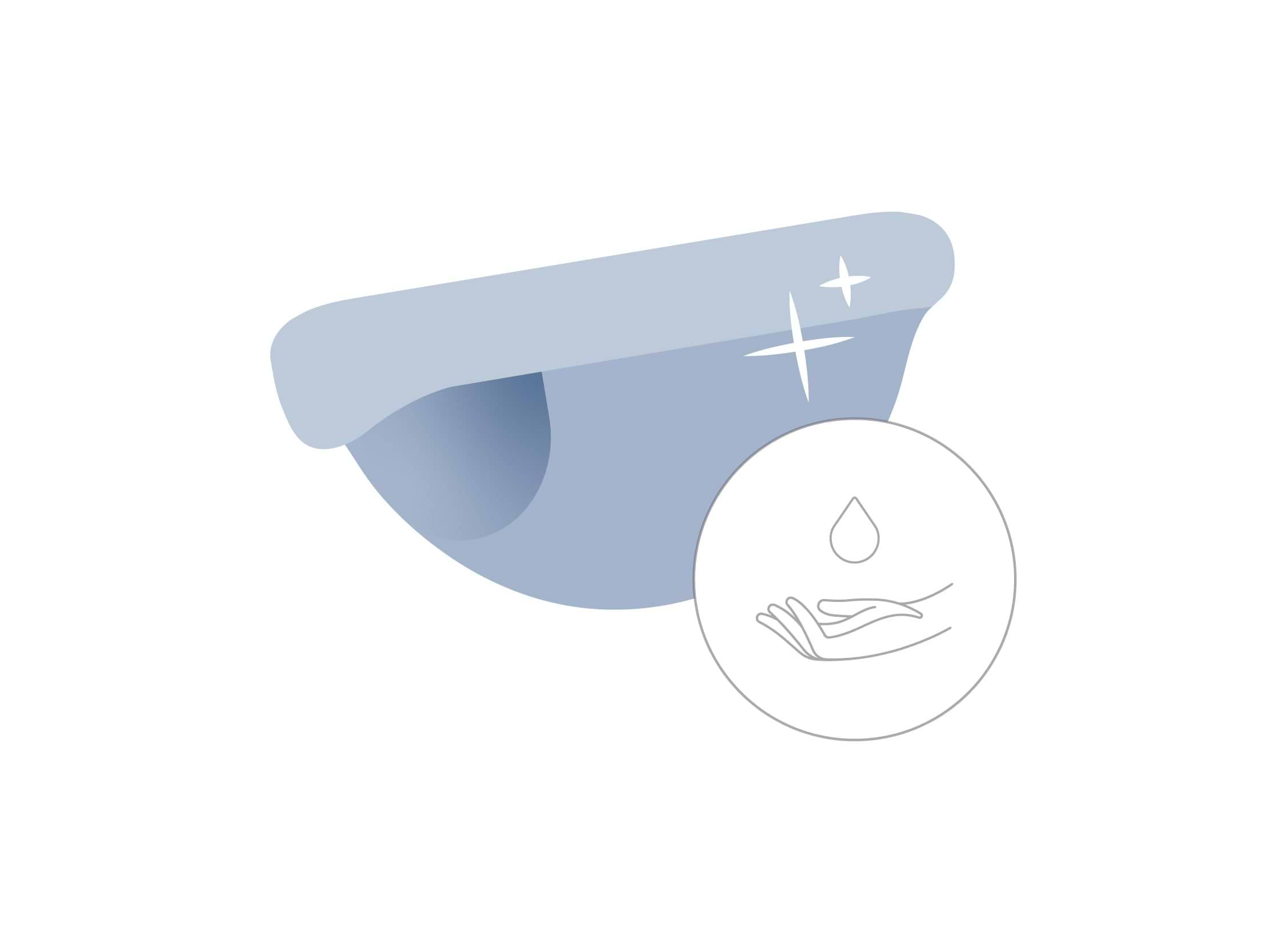 Wash your hands and your Saalt Disc with water and a pH-balanced cleanser. Rinse thoroughly