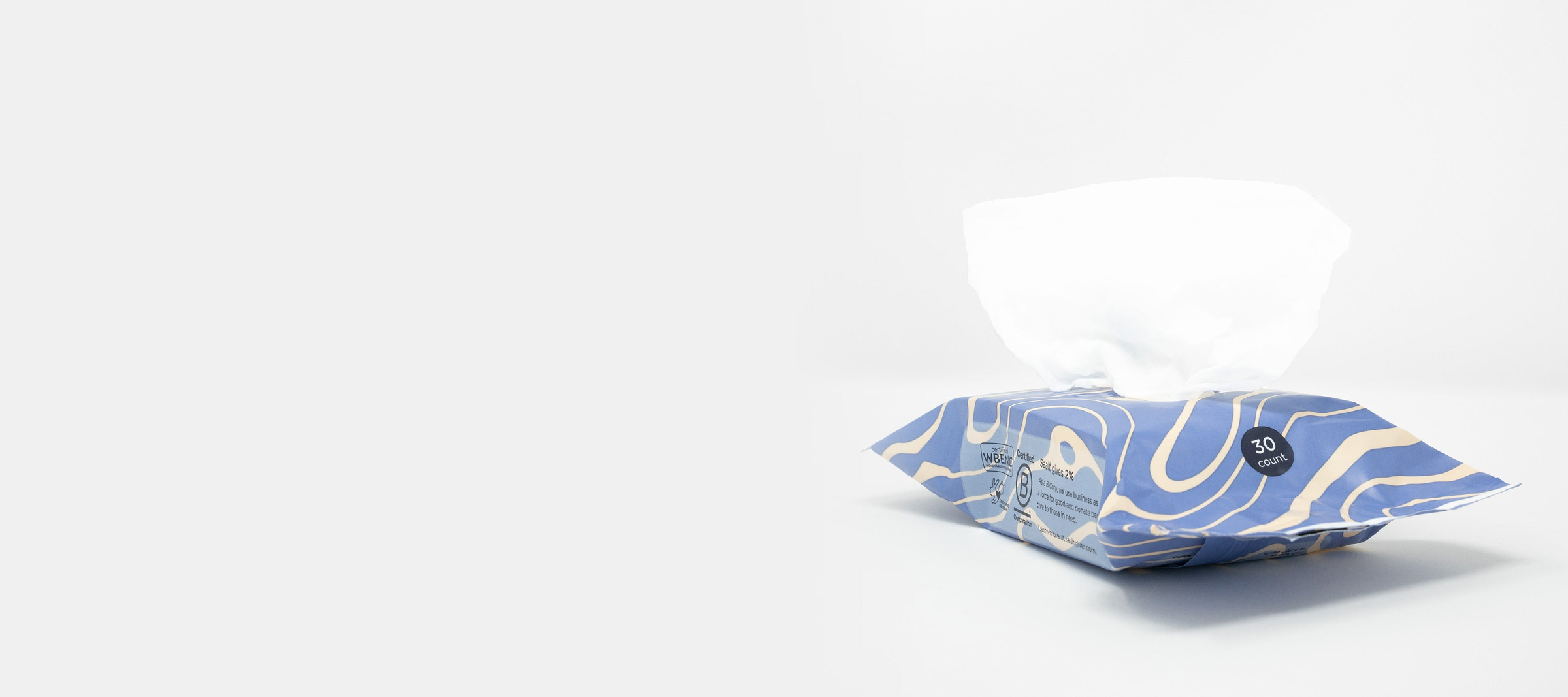 saalt intimate cleansing wipes with wipes sticking out the top