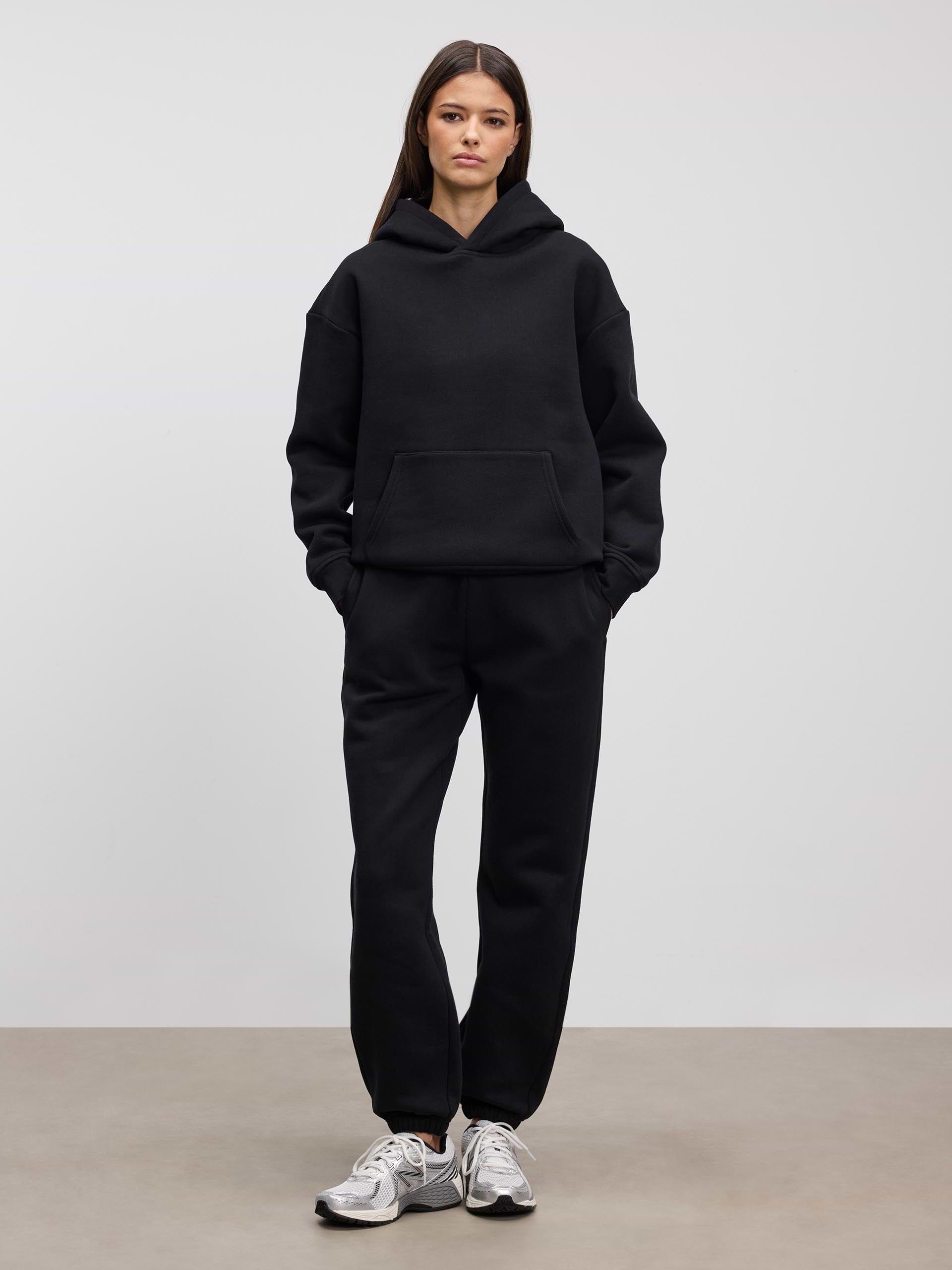 Womens Relaxed Hoodie in Black
