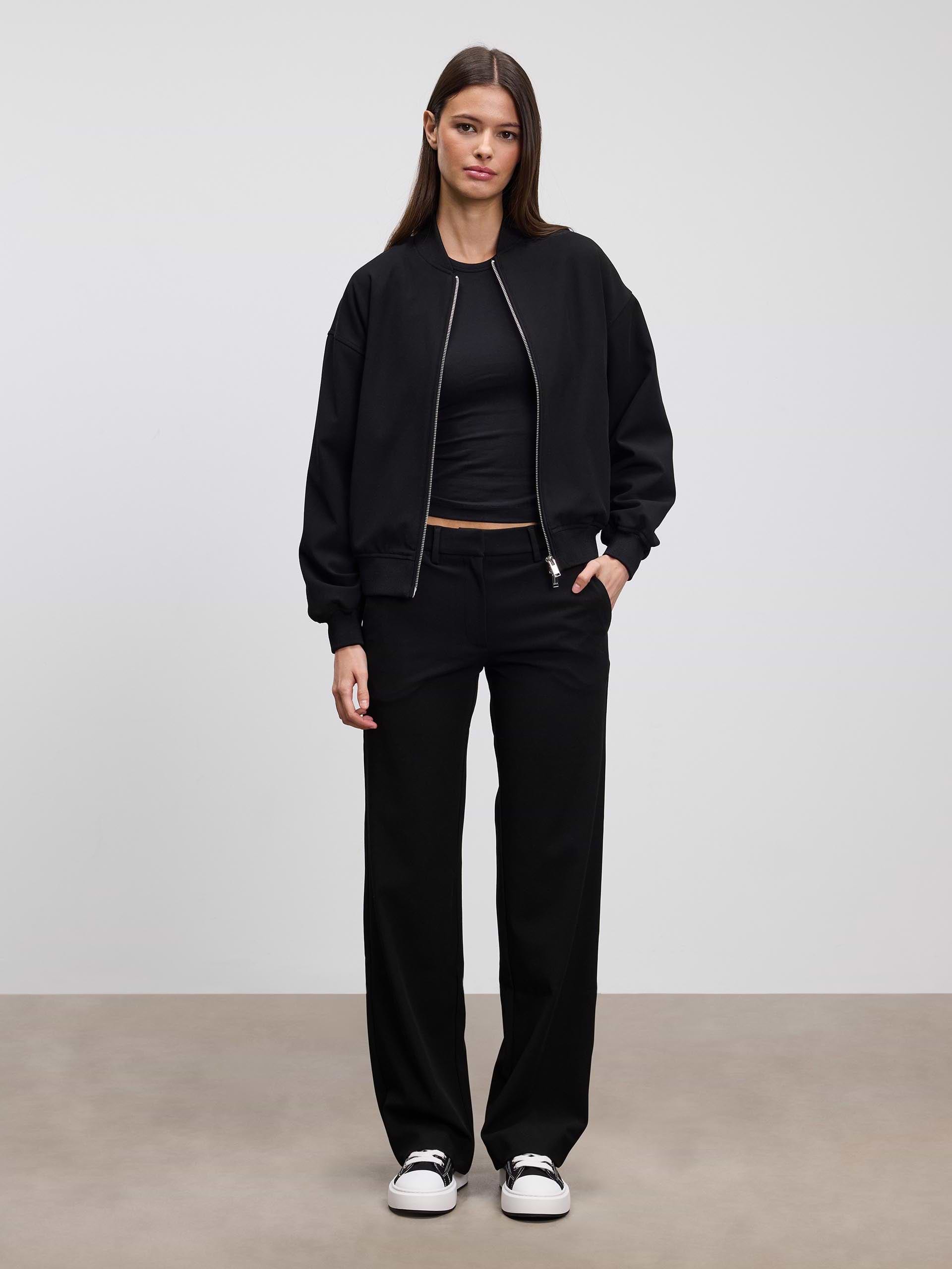 Womens Smart Tailored Trouser in Black