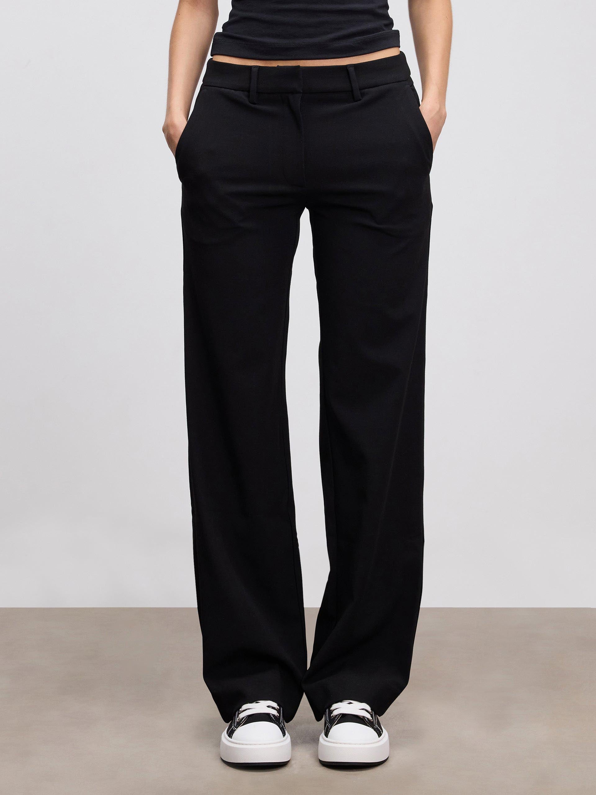 Womens Smart Tailored Trouser in Black