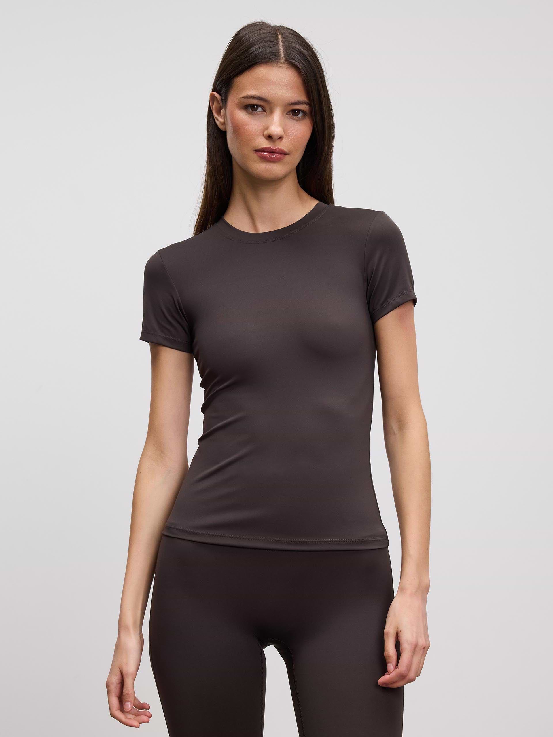 Womens Active T-Shirt in Brown
