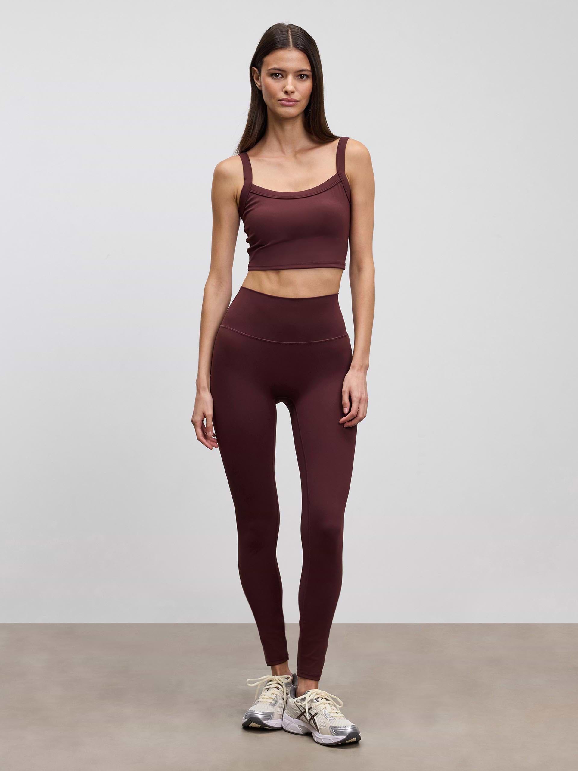 Womens Active Sports Bra in Burgundy