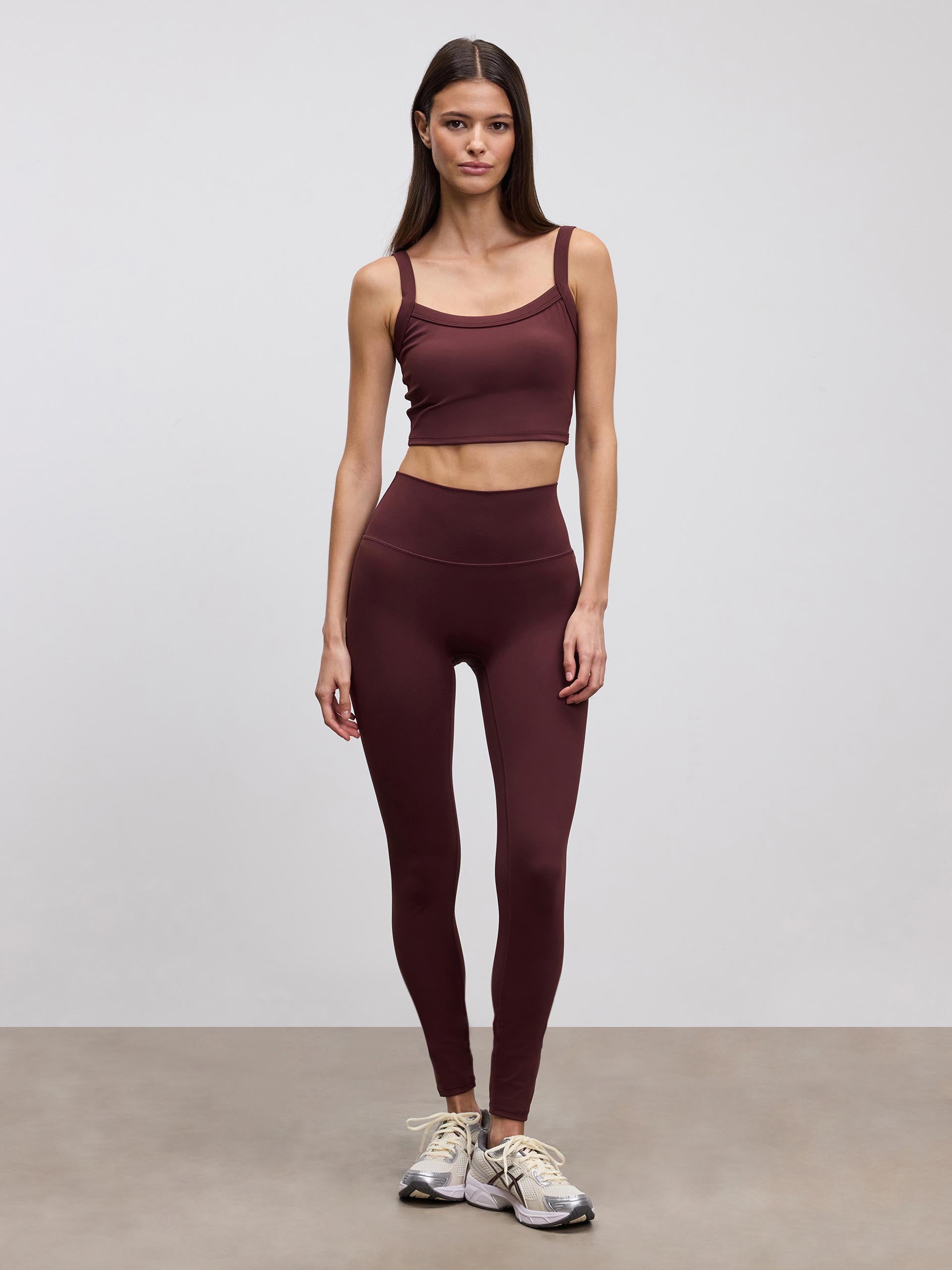 Womens Active Sports Bra in Burgundy