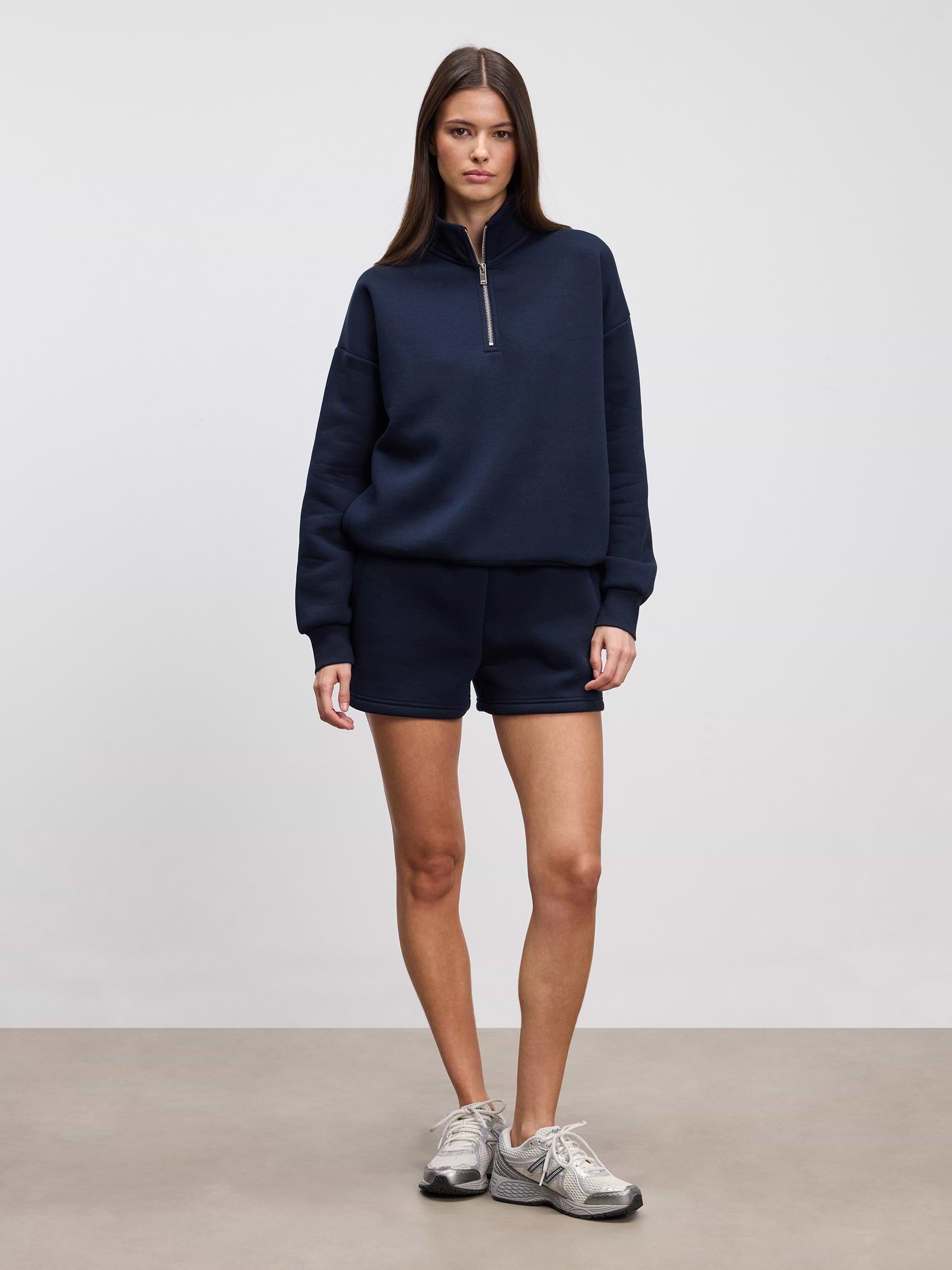 Womens Neoprene Half Zip in Navy