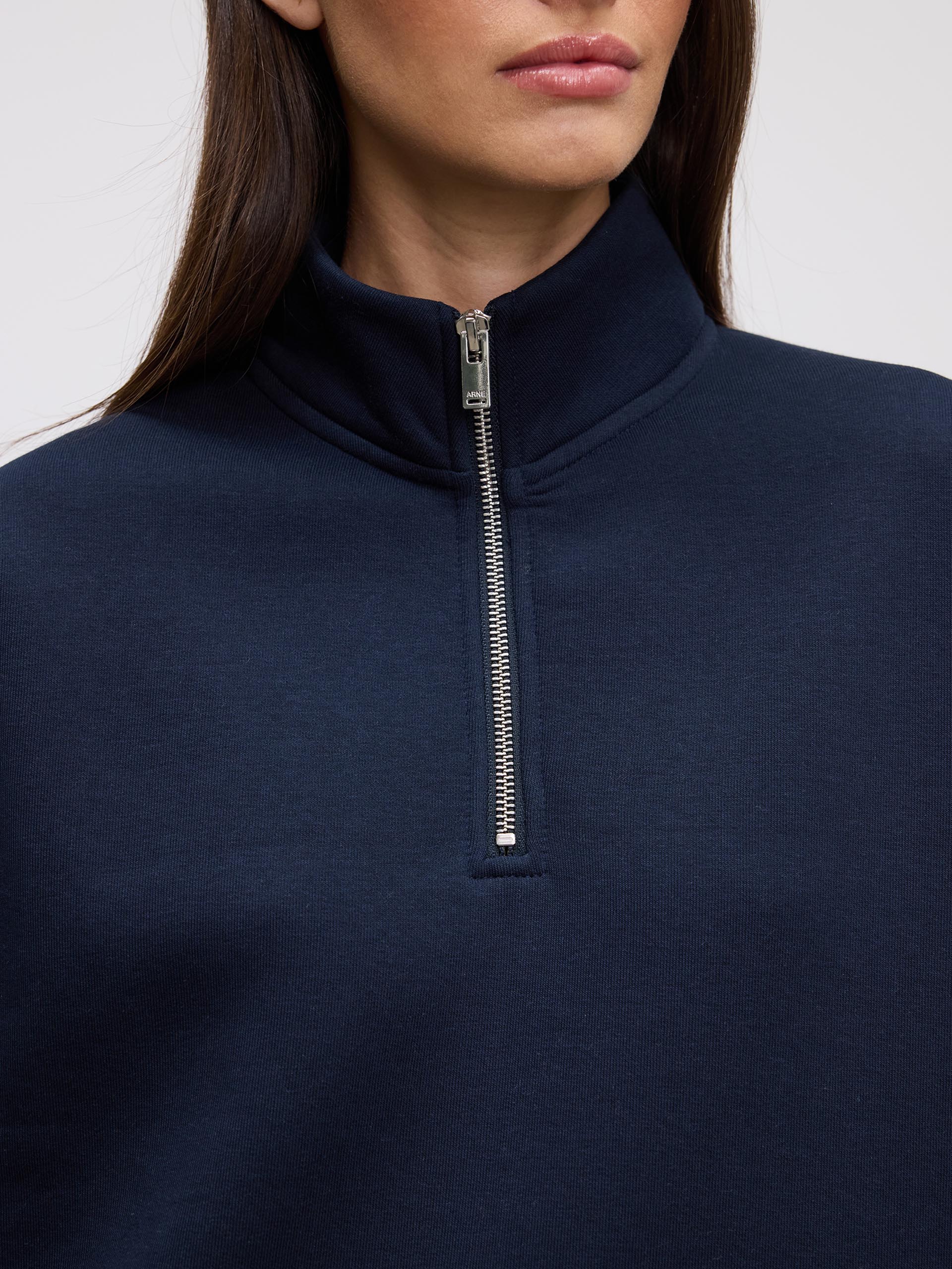 Womens Neoprene Half Zip in Navy
