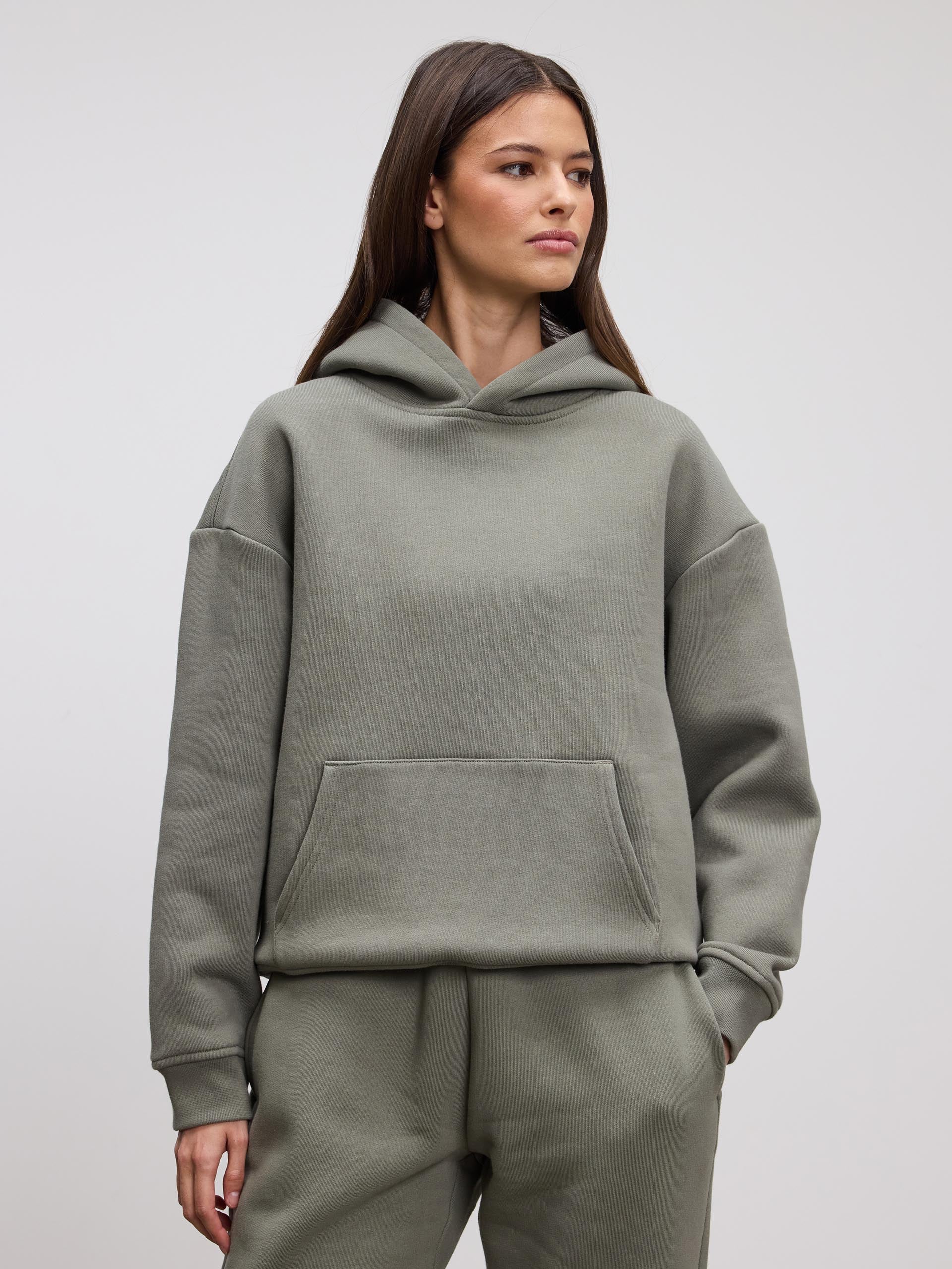 Womens Relaxed Hoodie in Sage
