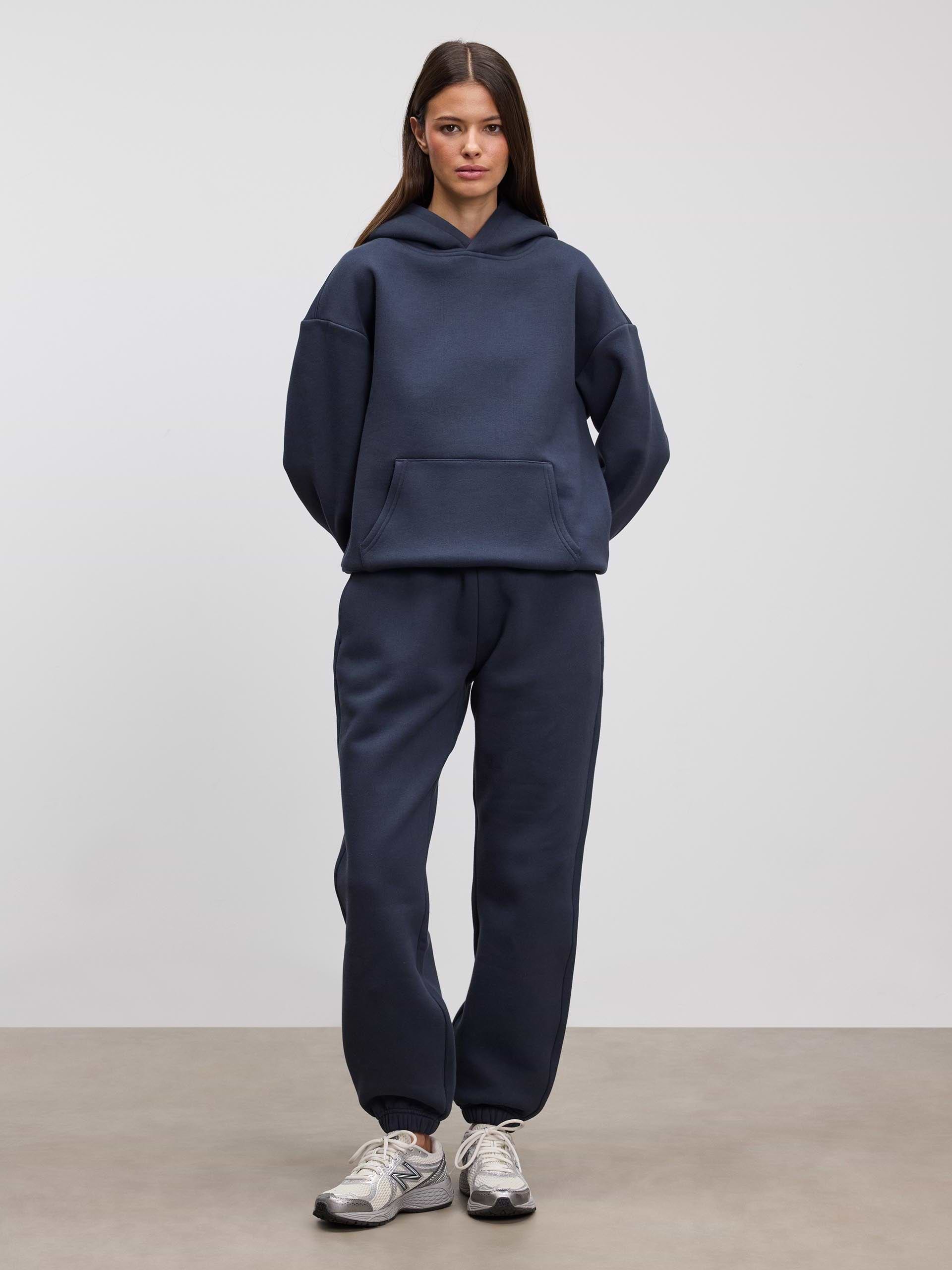 Womens Relaxed Cuffed Jogger in Slate Blue