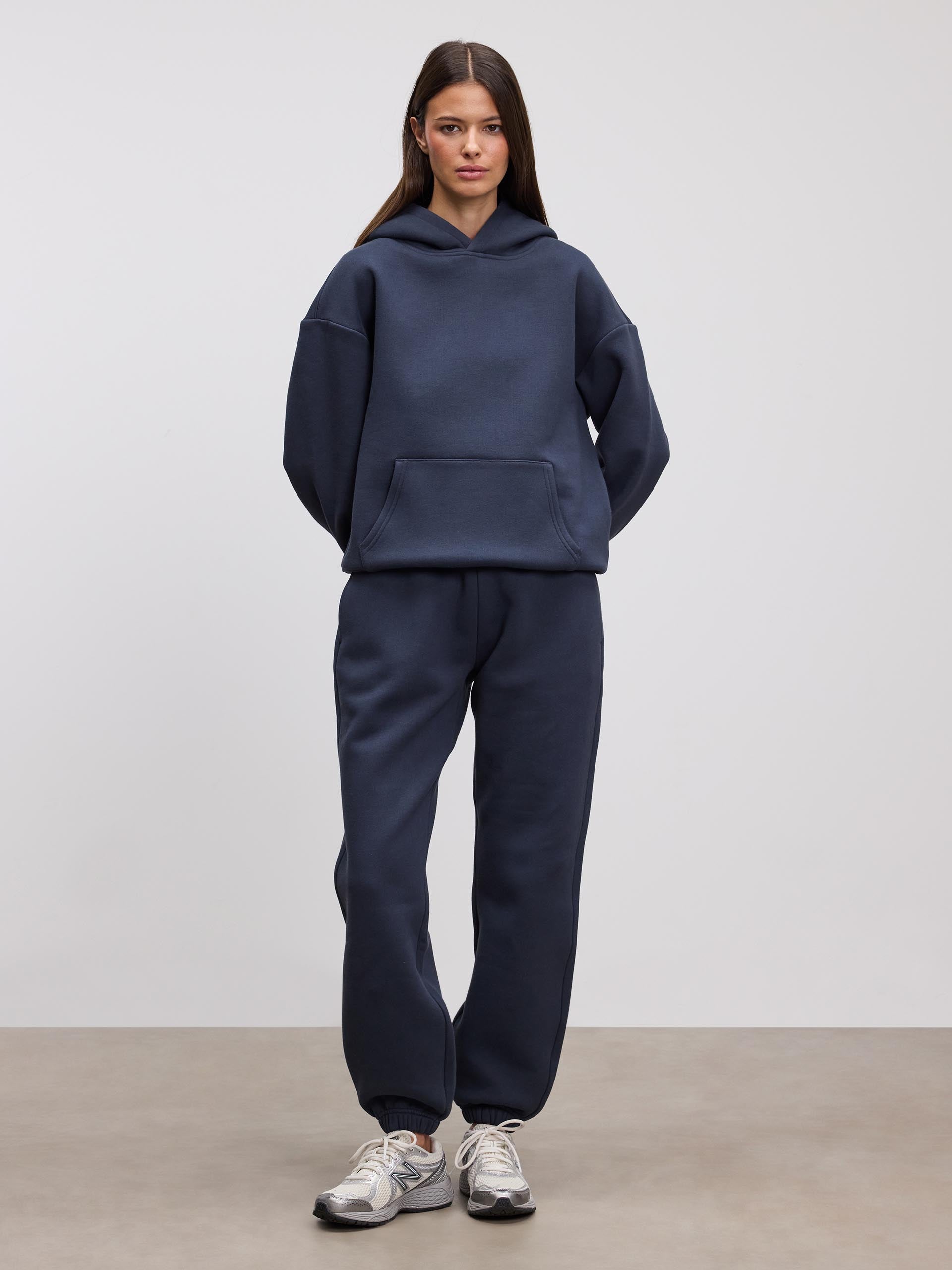 Womens Relaxed Cuffed Jogger in Slate Blue