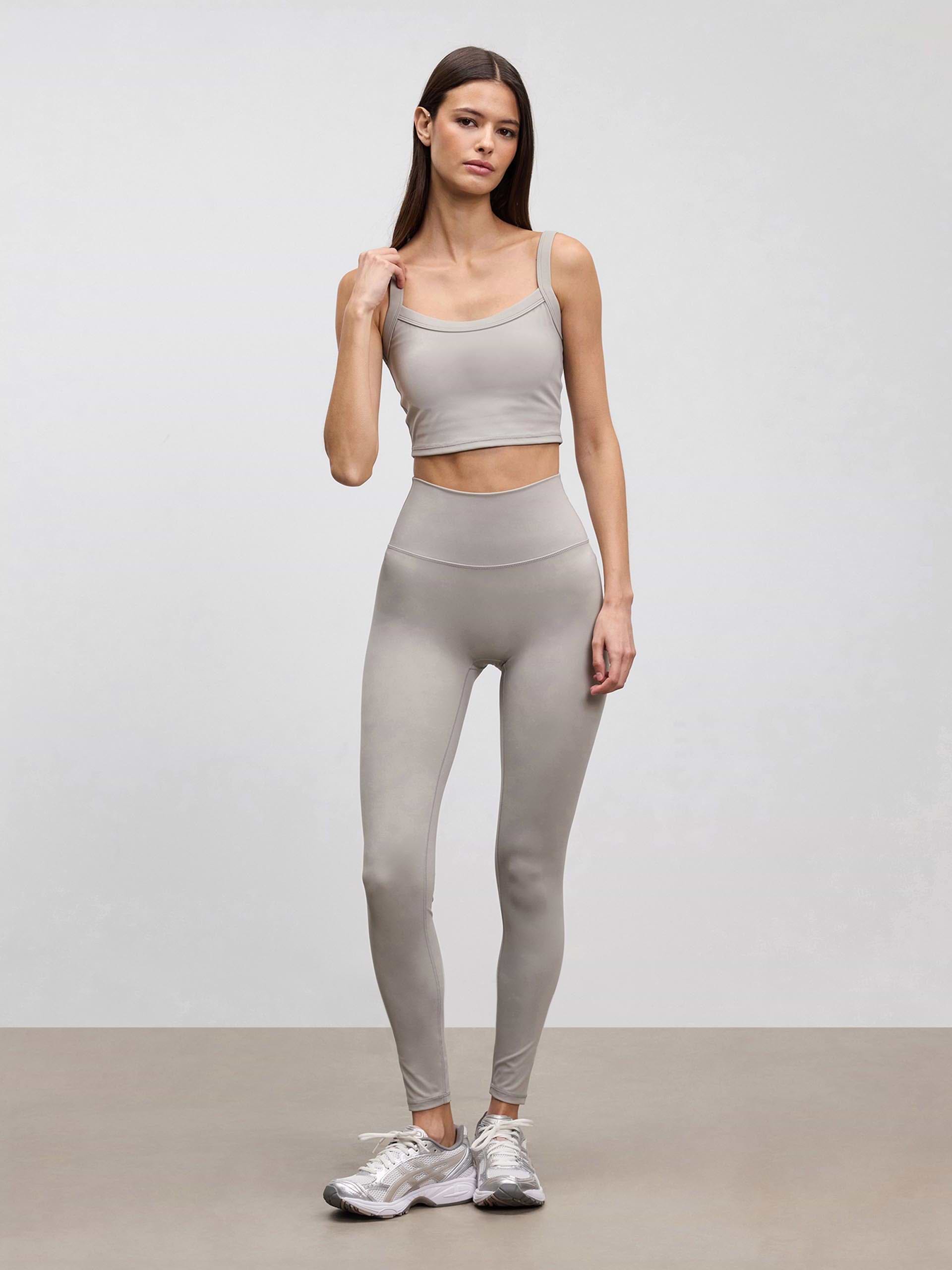 Womens Active Sports Bra in Stone