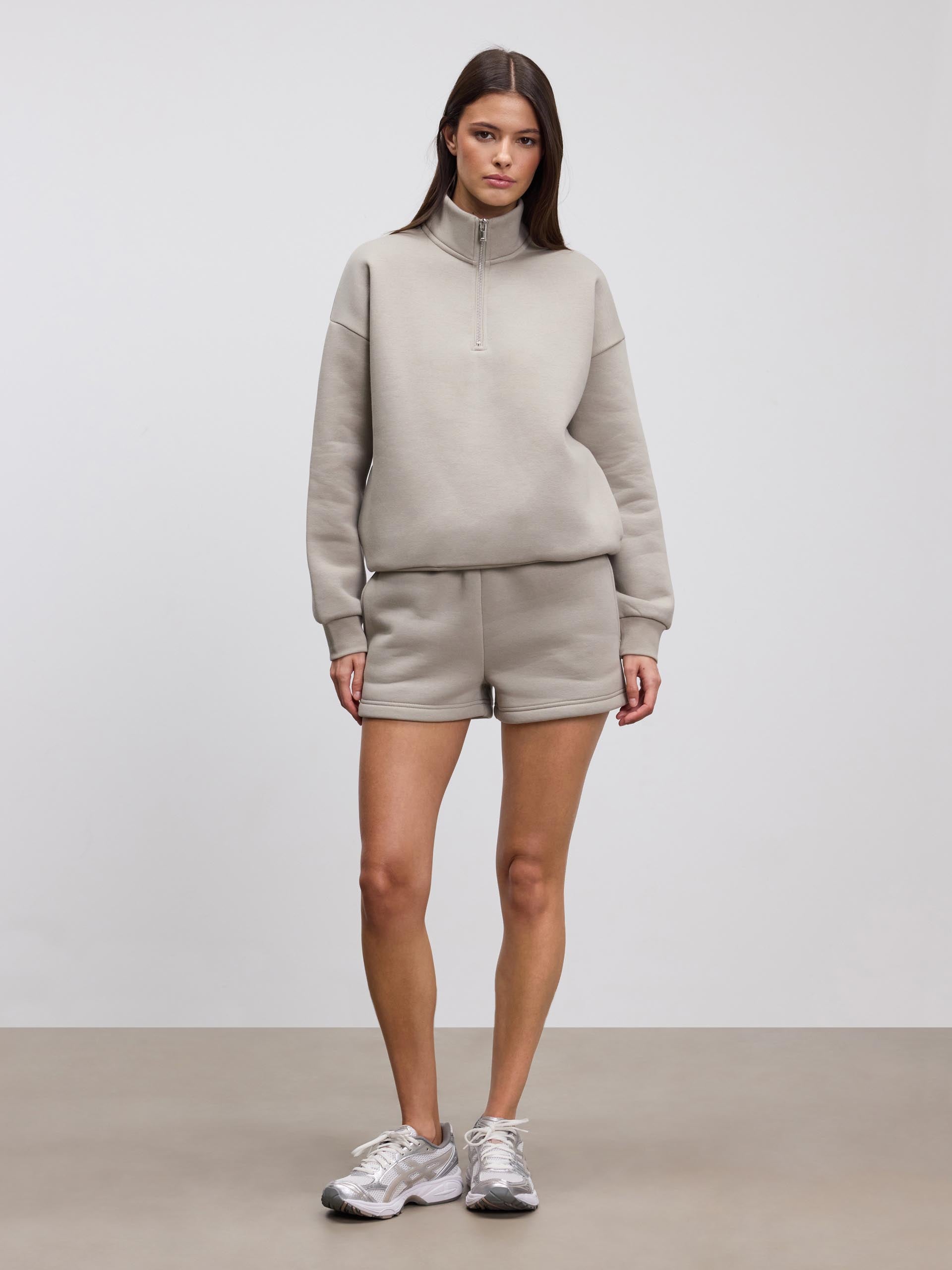 Womens Neoprene Short in Stone