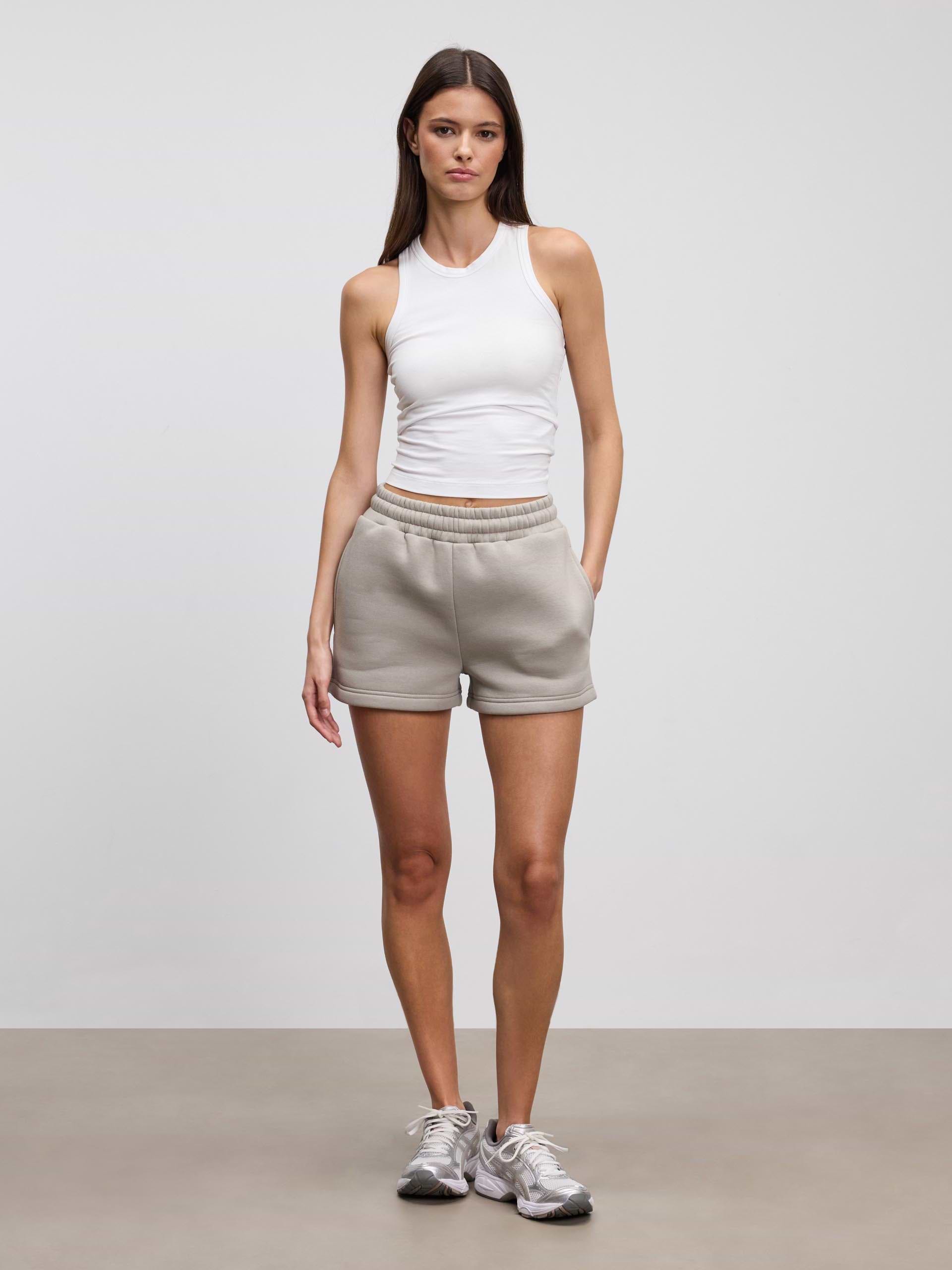 Womens Neoprene Short in Stone