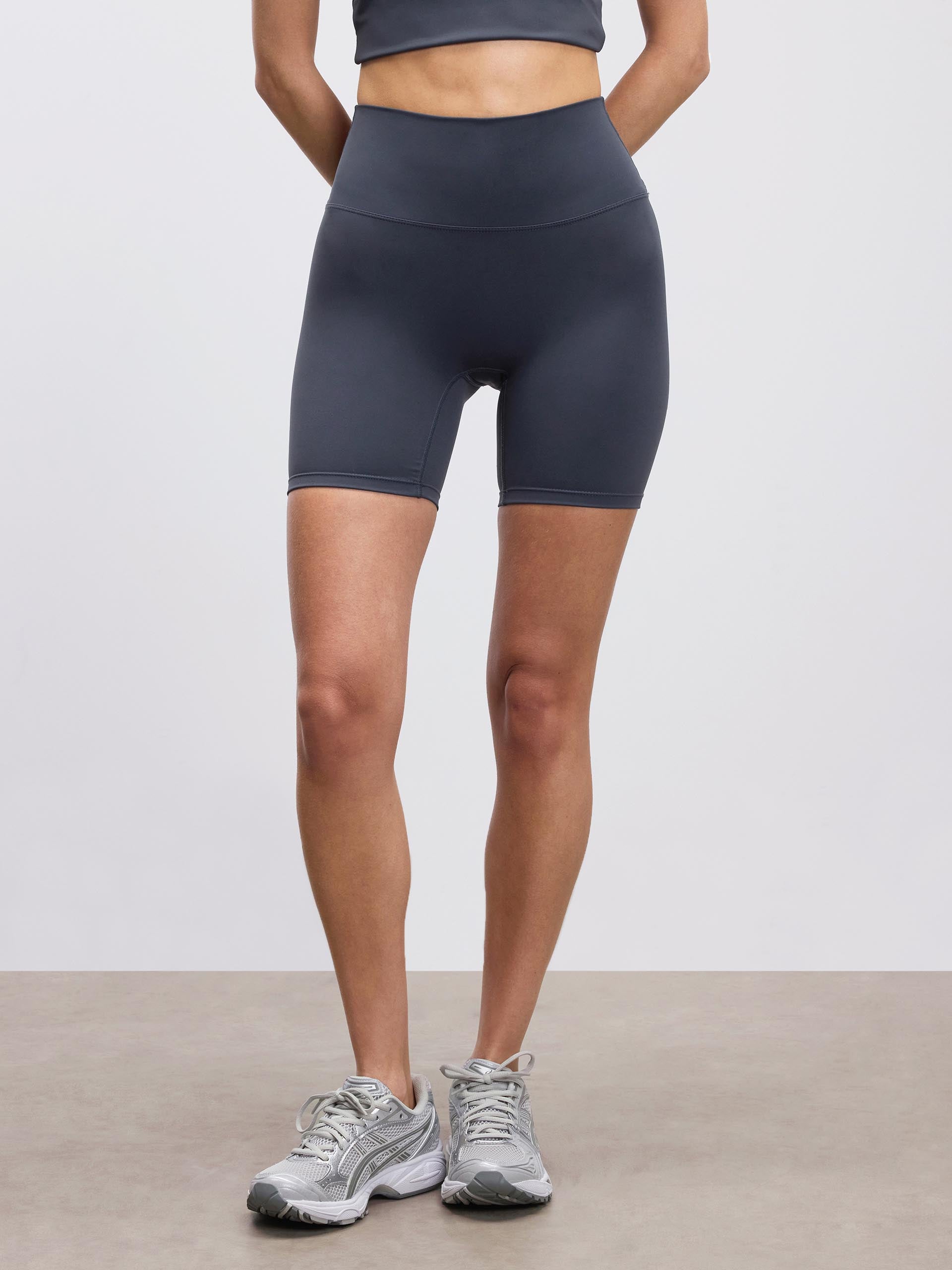 Womens Active Short in Slate Blue