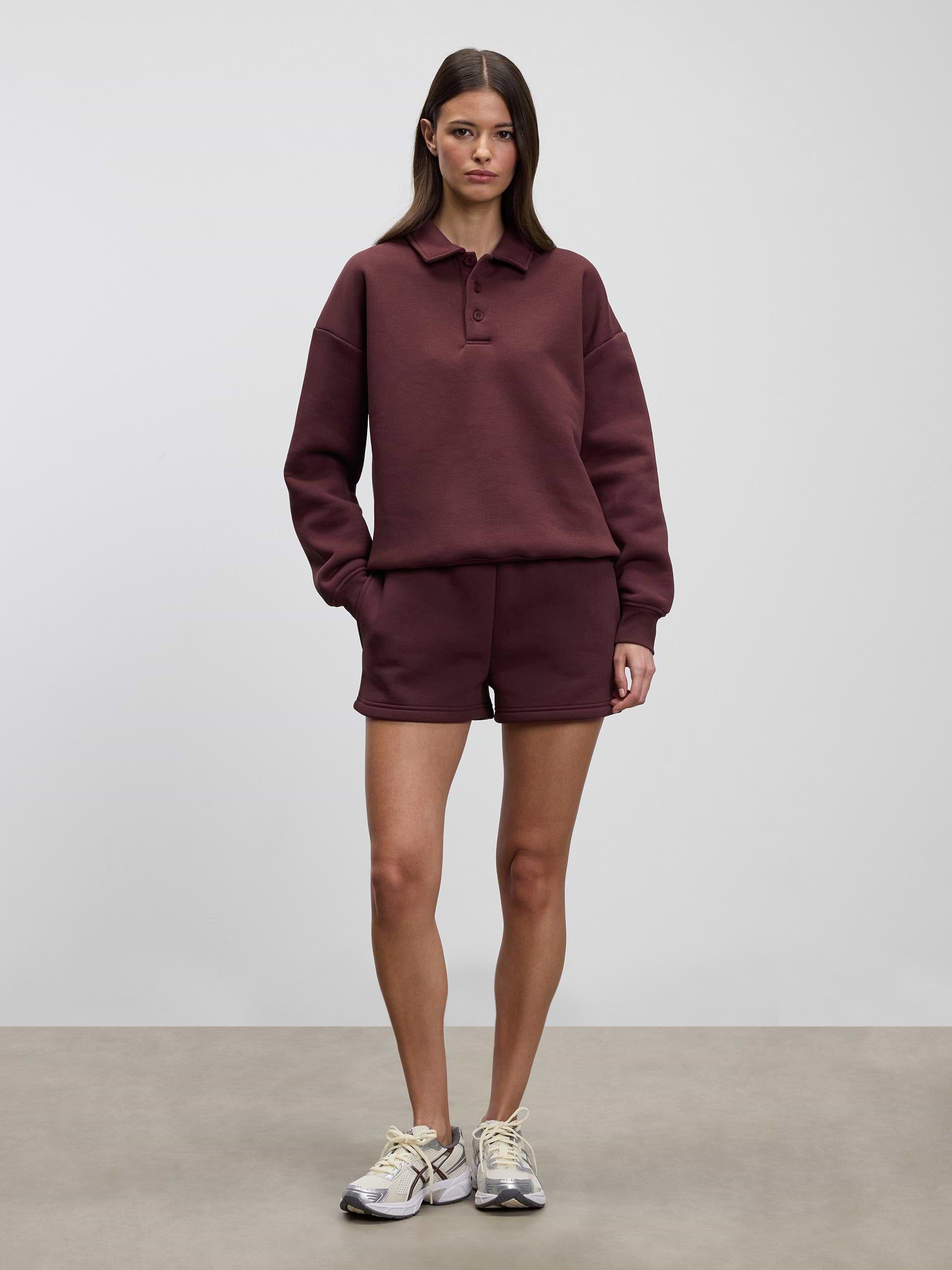 Womens Neoprene Short in Burgundy