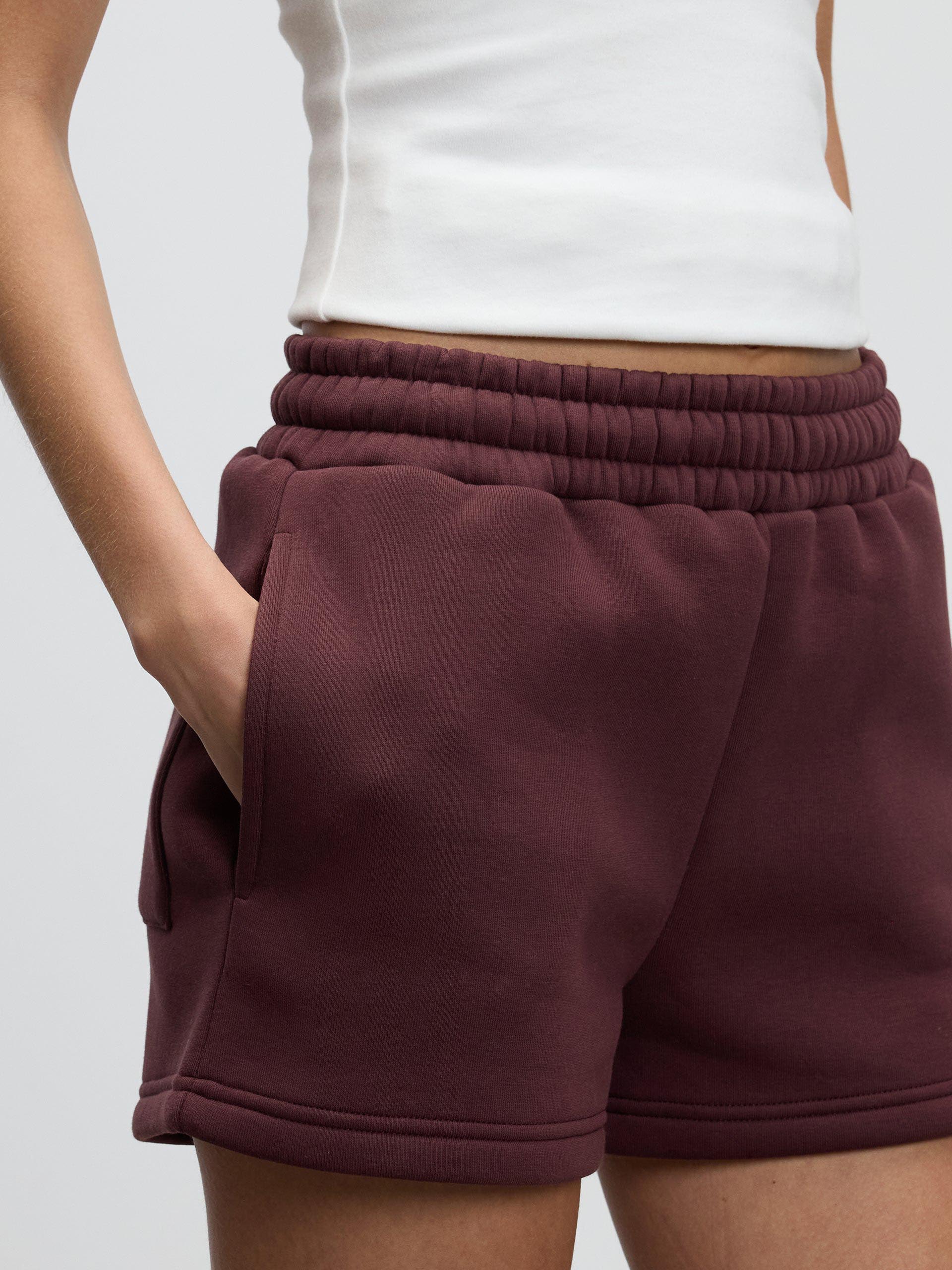 Womens Neoprene Short in Burgundy