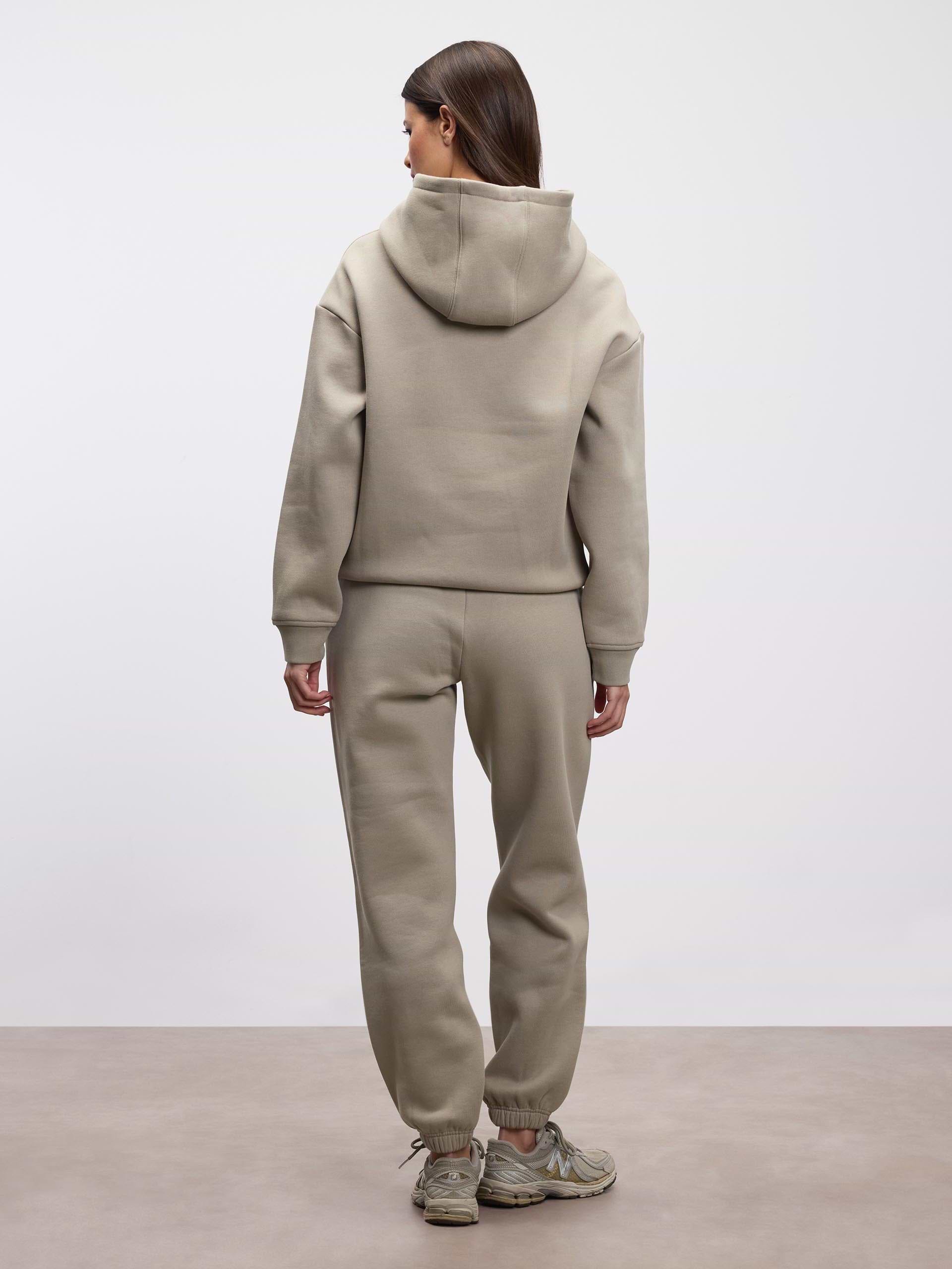Womens Relaxed Hoodie in Stone