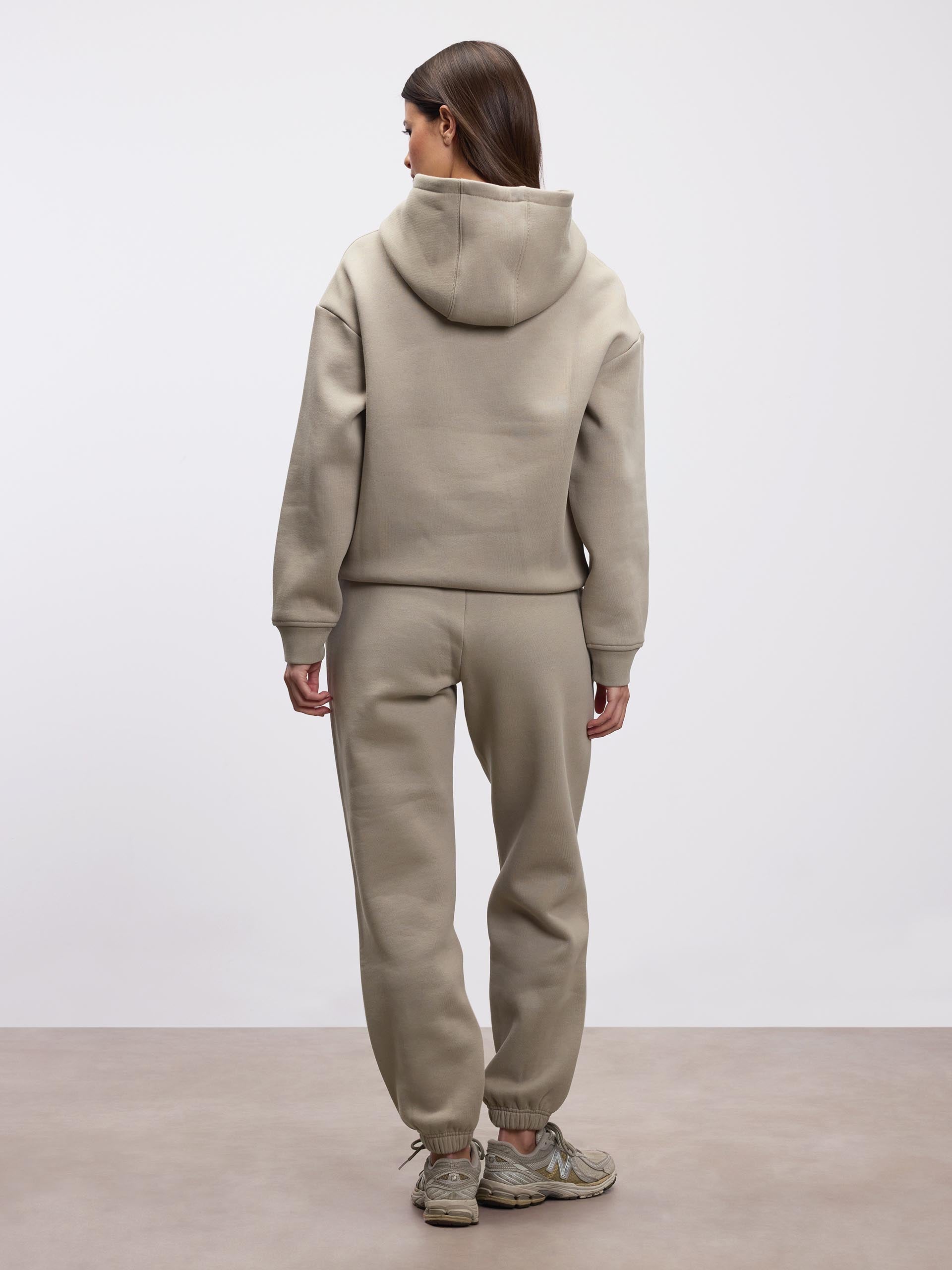 Womens Relaxed Hoodie in Stone