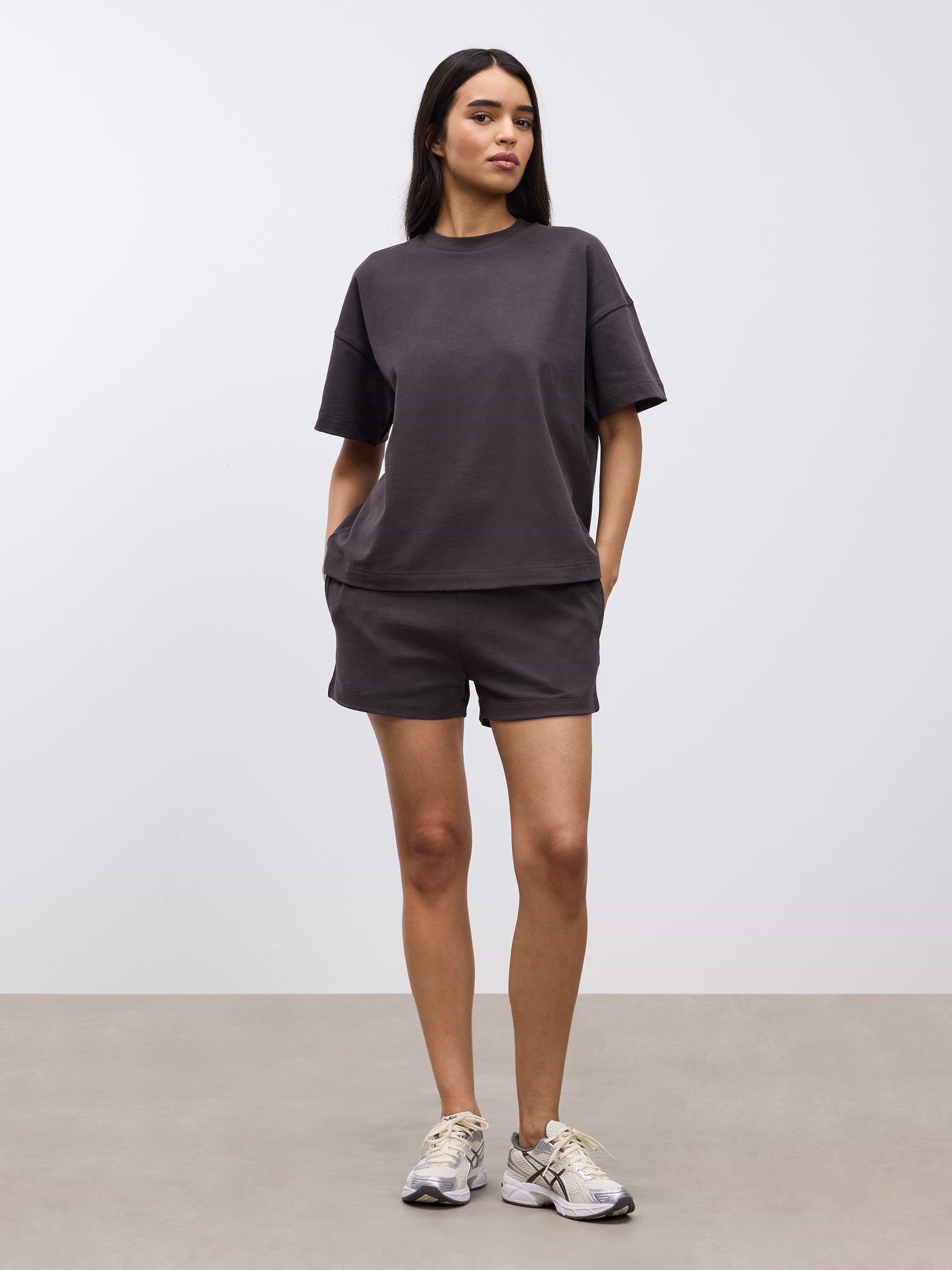 Womens Brushed Relaxed Short in Brown