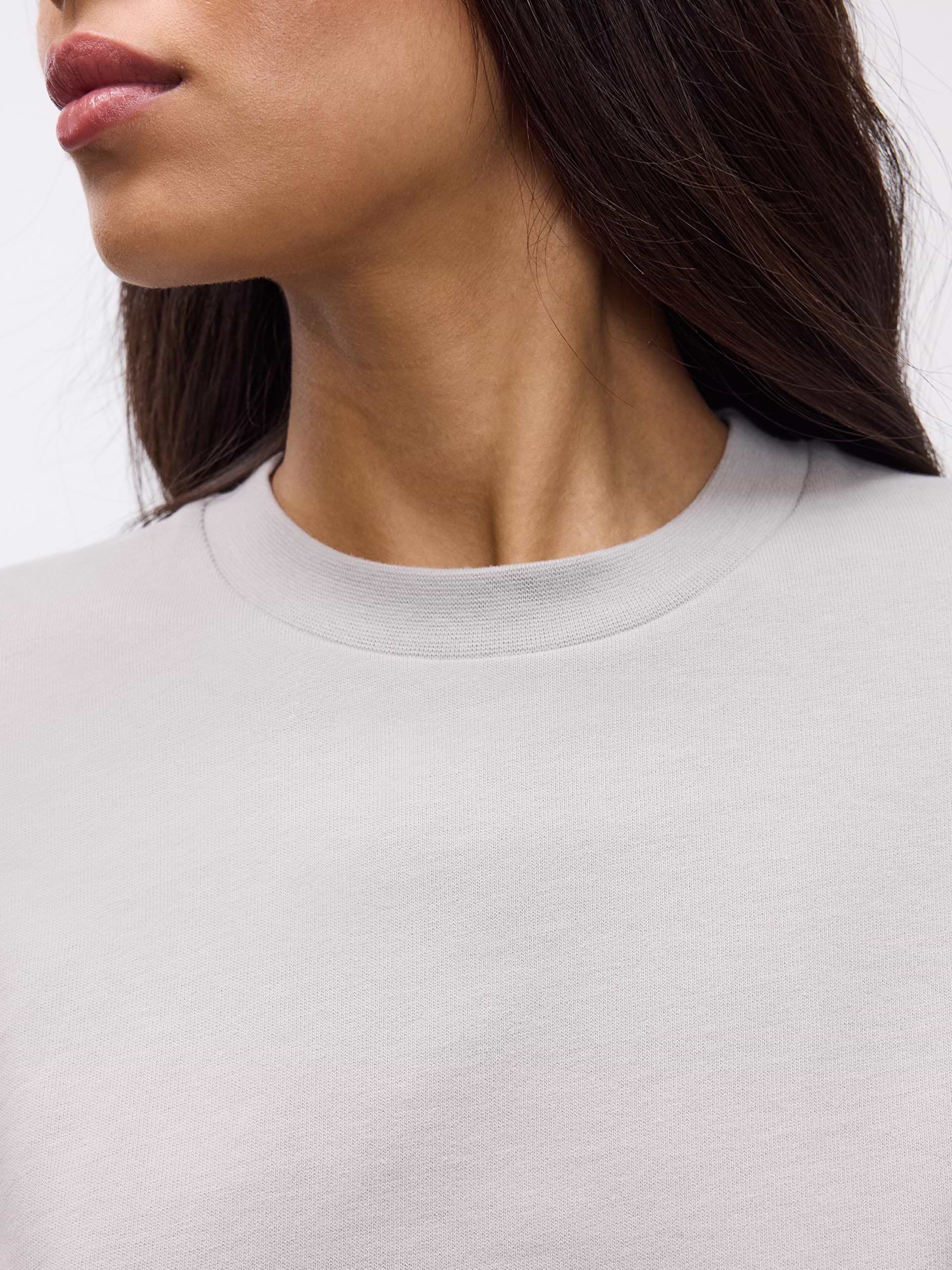 Womens Brushed Relaxed T-Shirt in Stone