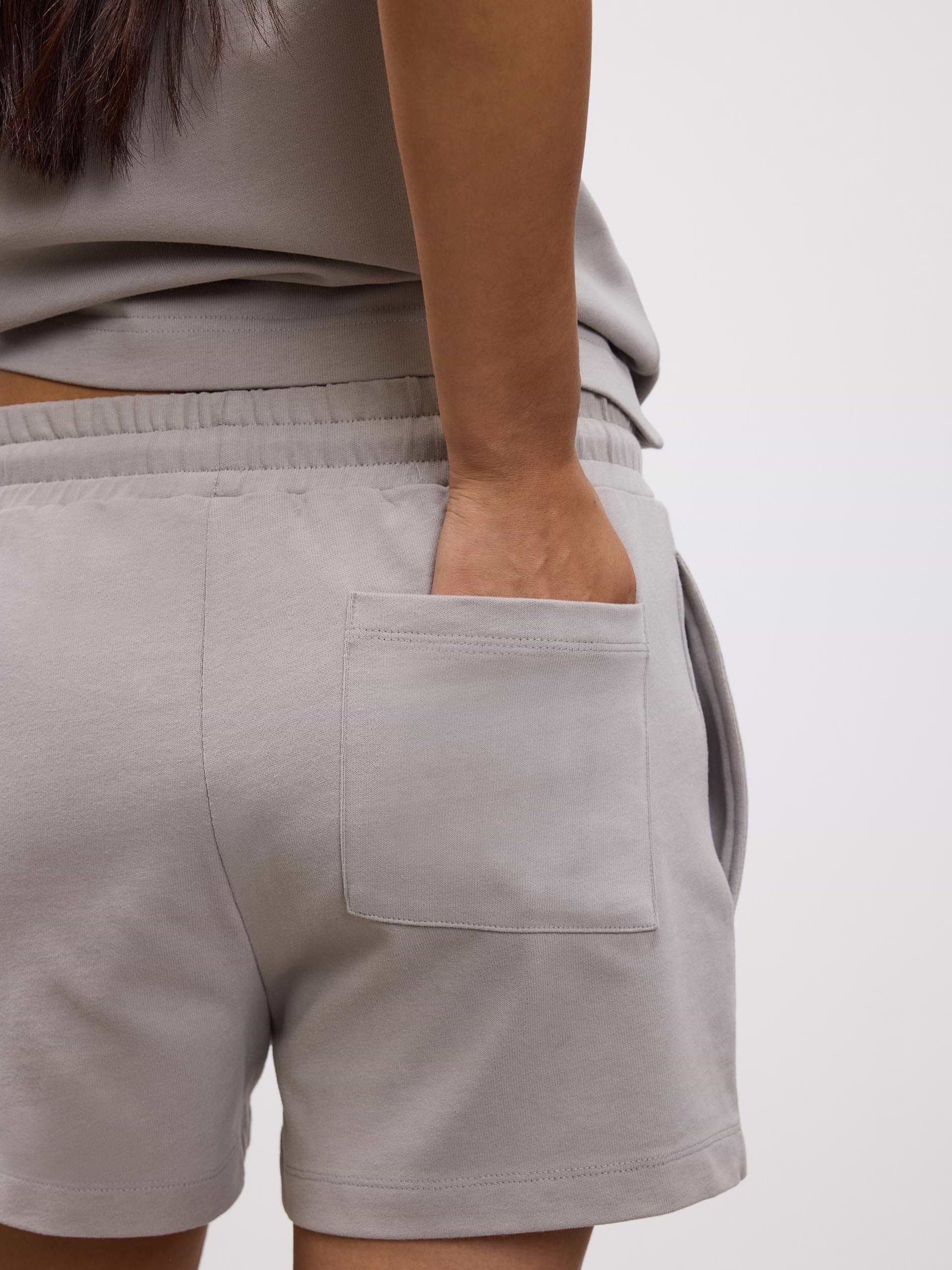 Womens Brushed Relaxed Short in Stone