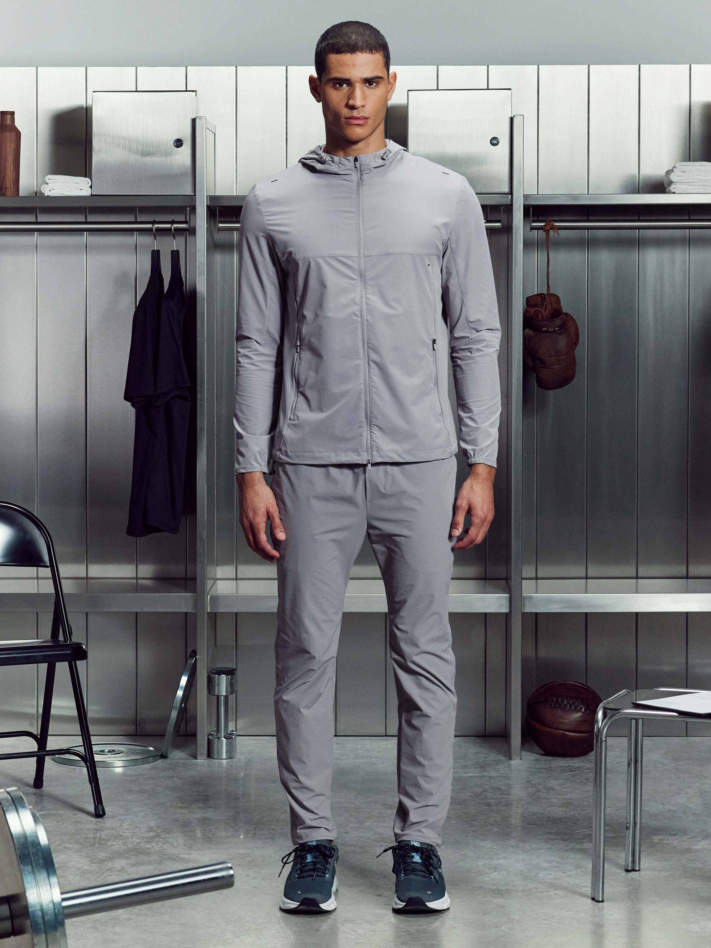 Active Windbreaker in Mid Grey