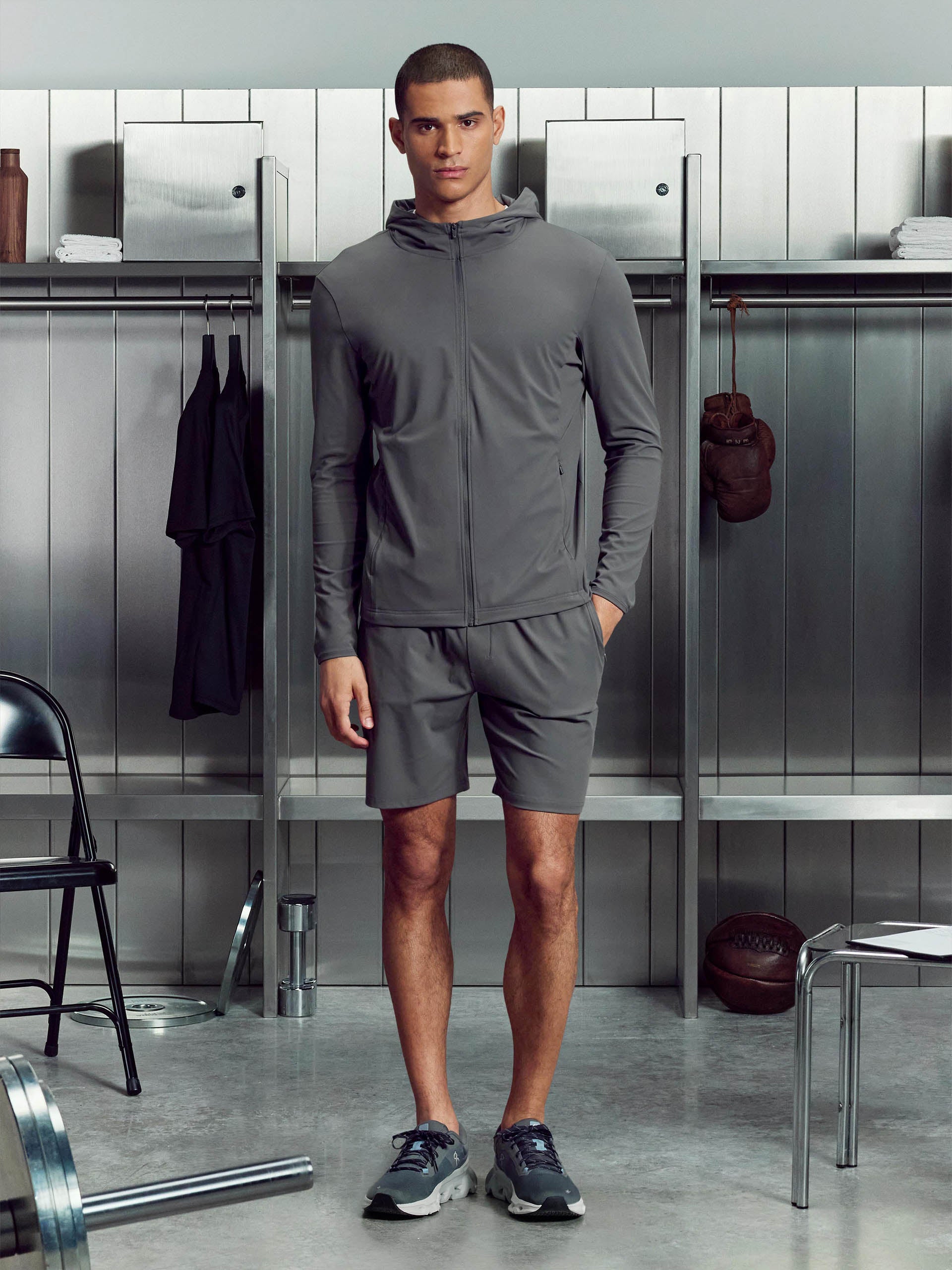 Active Jersey Short in Grey