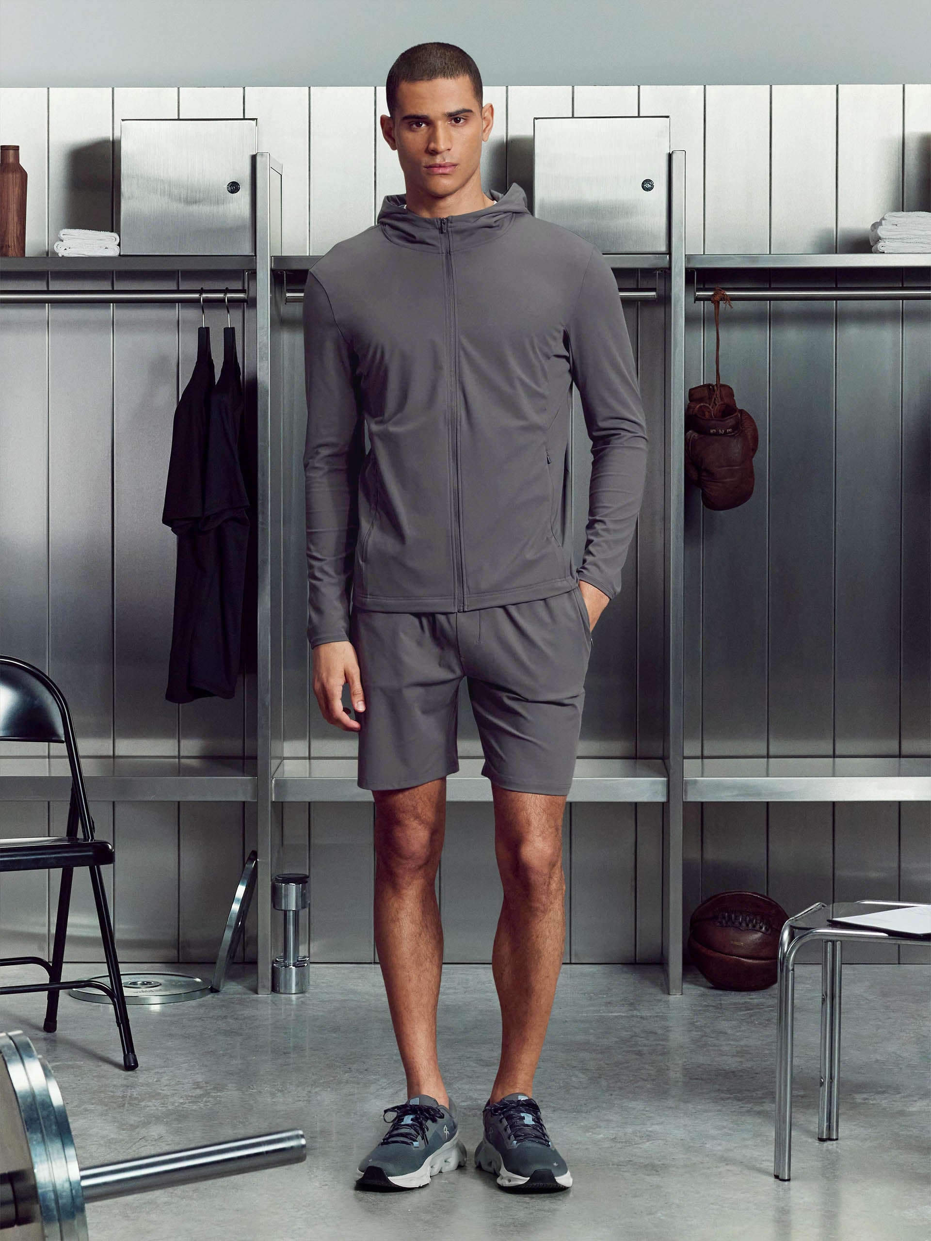 Active Jersey Short in Grey