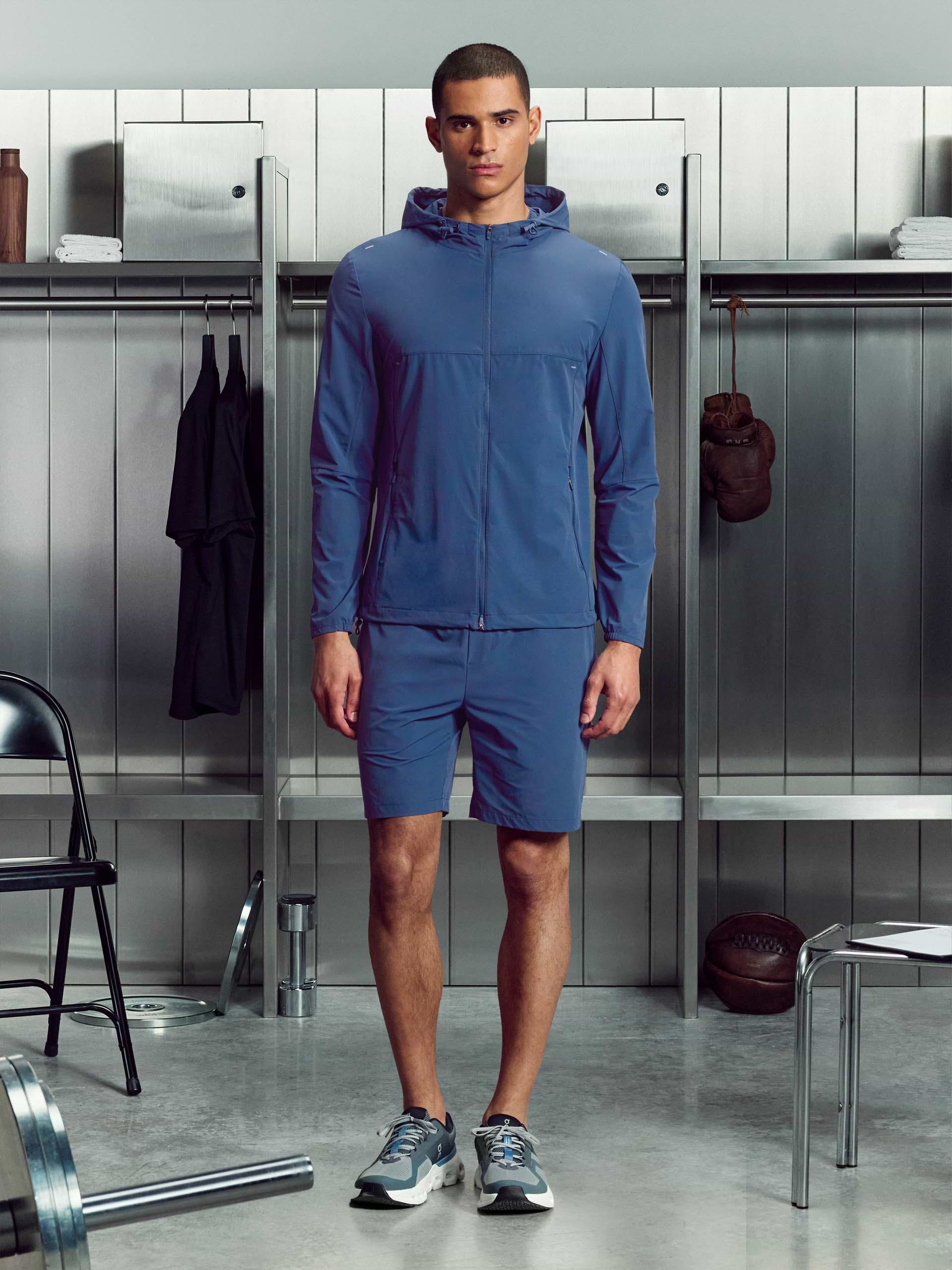 Active Windbreaker in Steel Blue