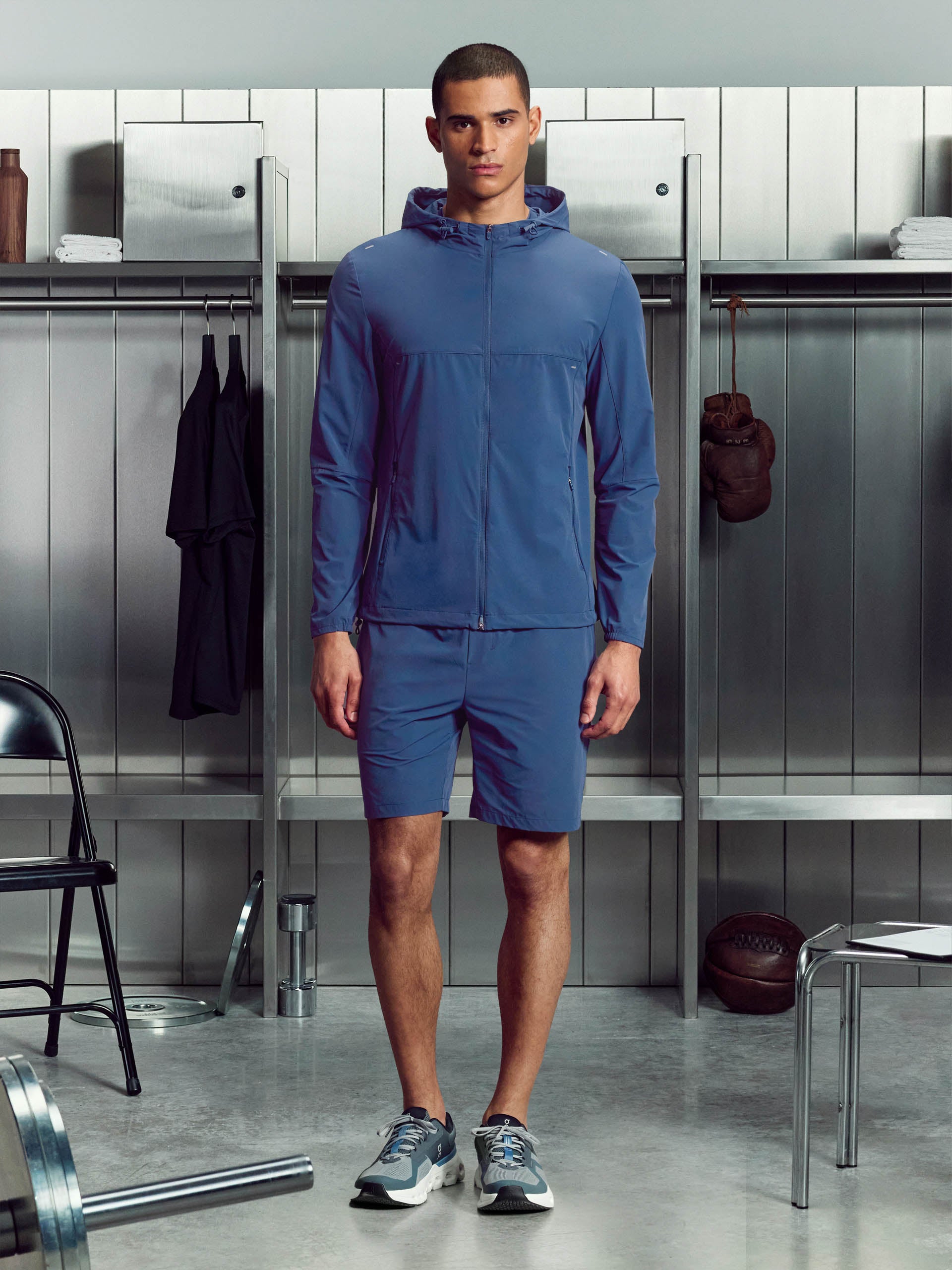 Active Windbreaker in Steel Blue