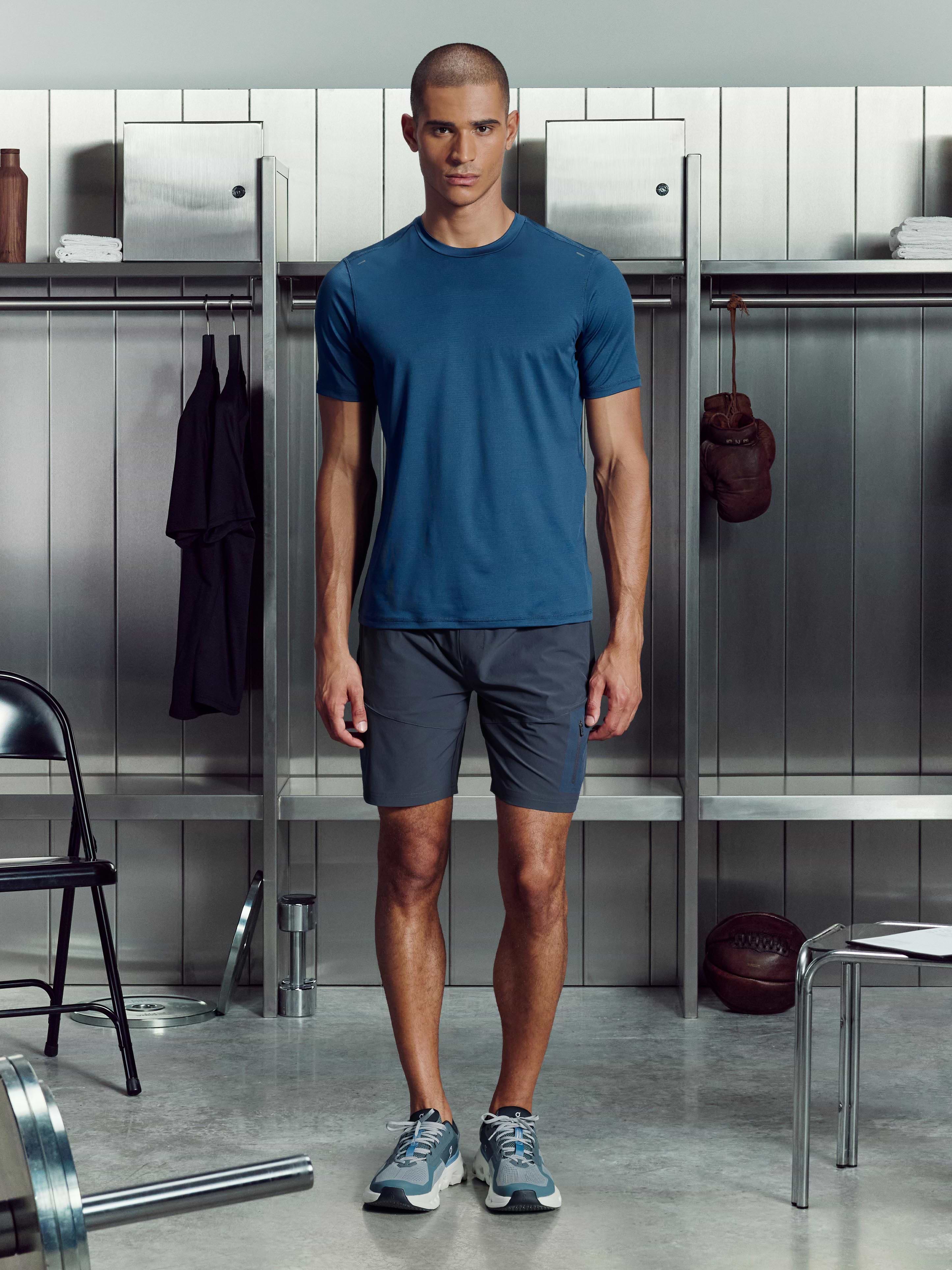 Utility Trail Cargo Short in Slate Blue