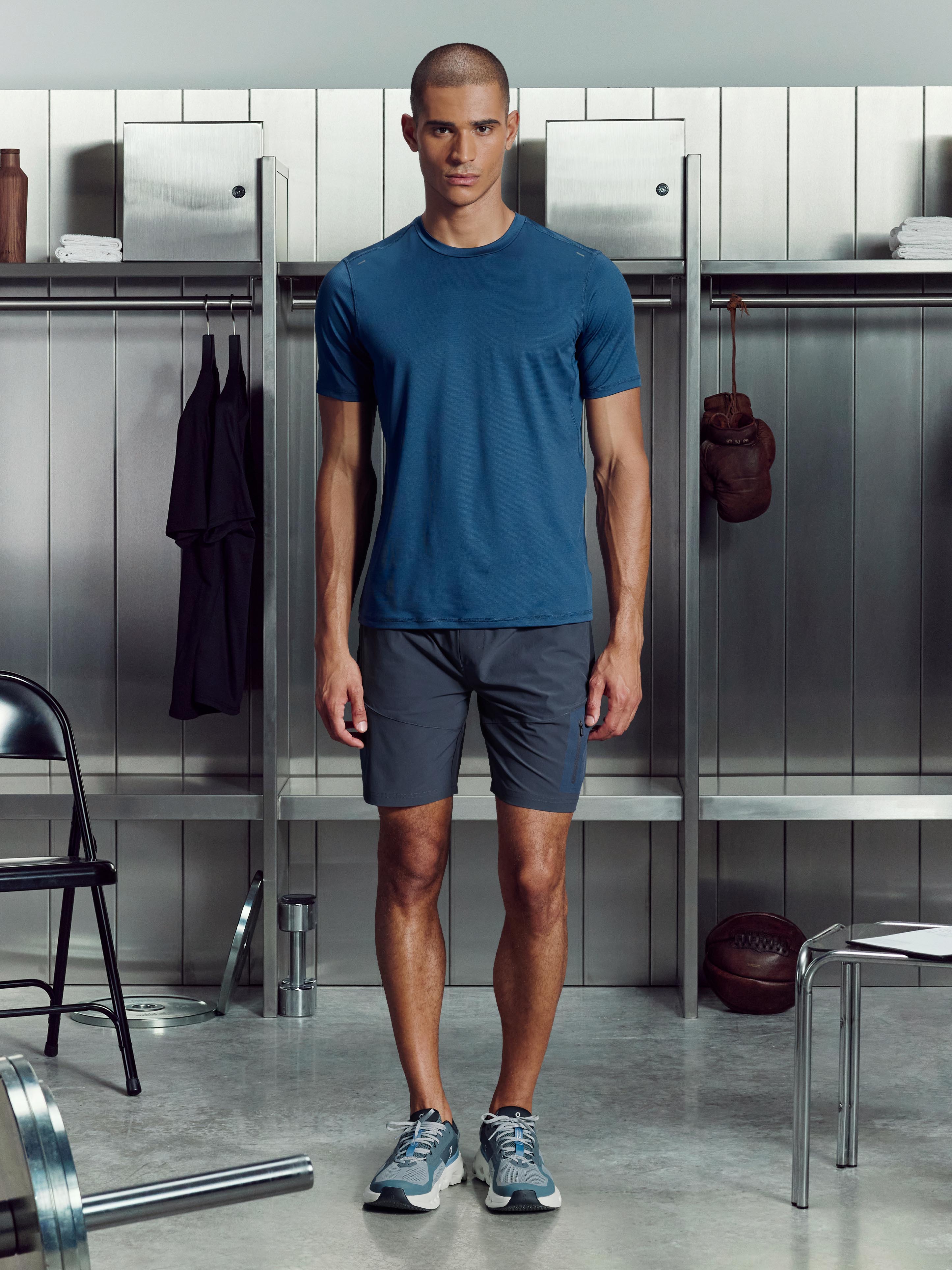 Utility Trail Cargo Short in Slate Blue