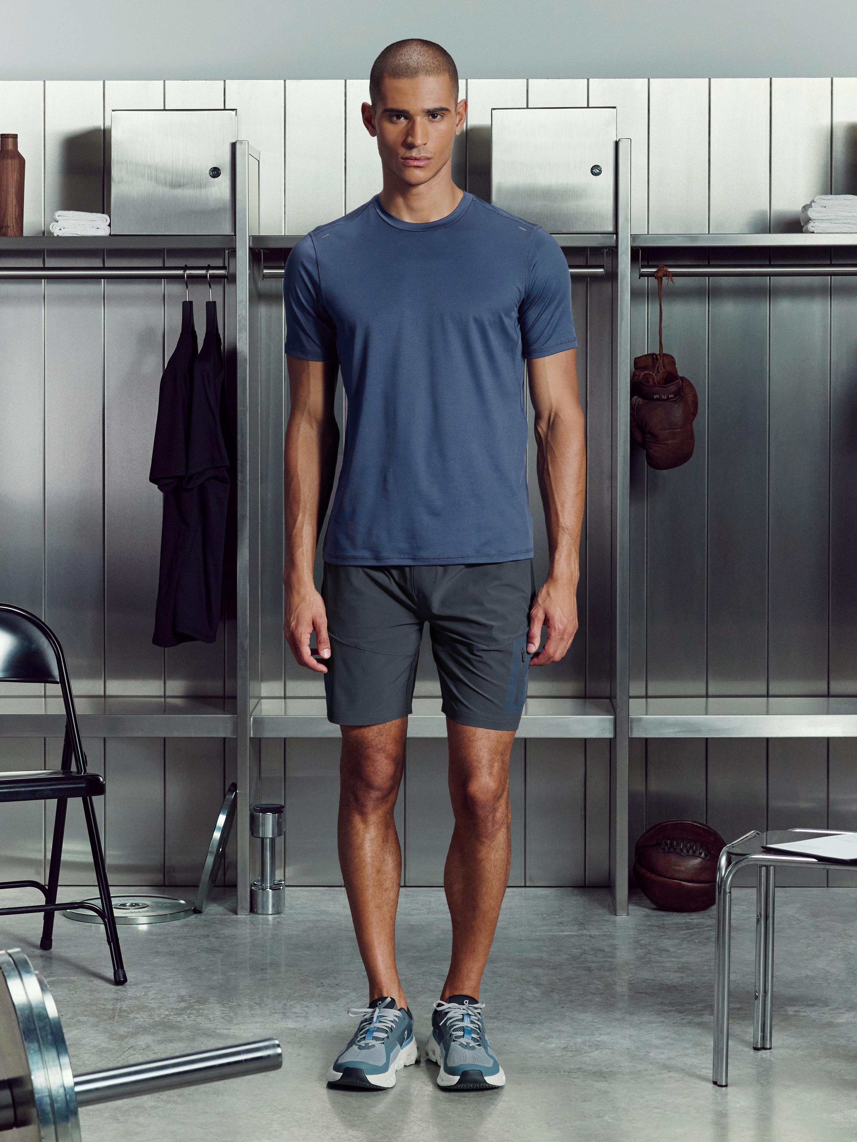 Utility Trail Cargo Short in Slate Blue