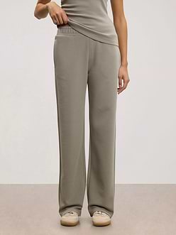 Womens Luxe Straight Leg Jogger in Stone