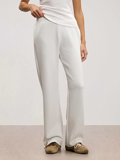 Womens Luxe Straight Leg Jogger in Ecru