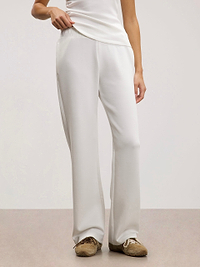Womens Luxe Straight Leg Jogger in Ecru